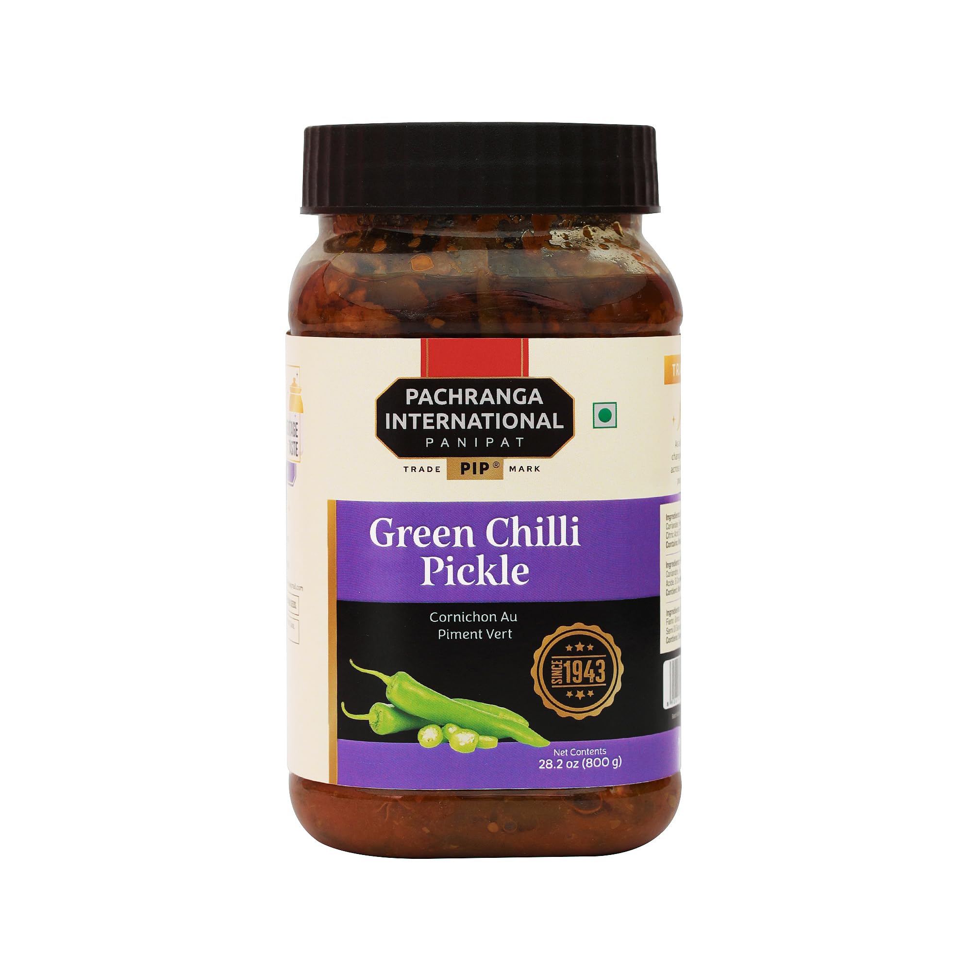 Pachrangas Green Chilli Pickle: 800gm | Pachranga International Inc. | Hari Mirch Ka Achaar | Real Taste of Spicy & Savoury Green Chilli | Traditional Recipe | Organically Sourced (B0DCSPWYS7) Amazon Price History, Amazon Price Tracker