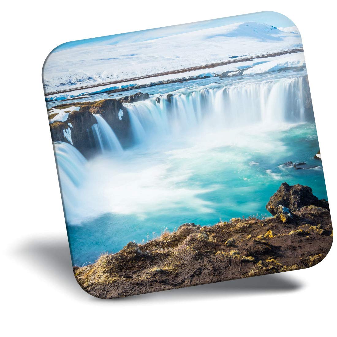 Destination Vinyl Ltd Fridge Magnet - Godafoss Waterfall Iceland Landscape 21617