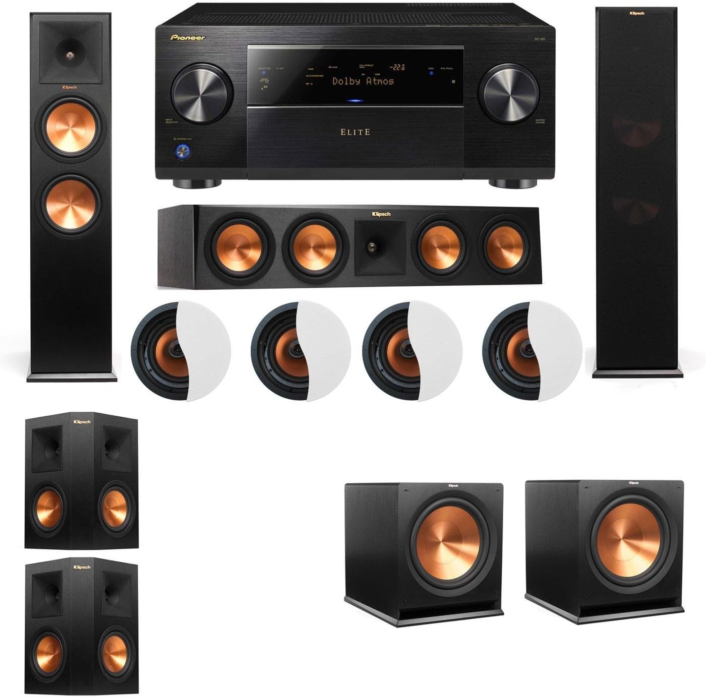 Klipsch atmos towers Outlet