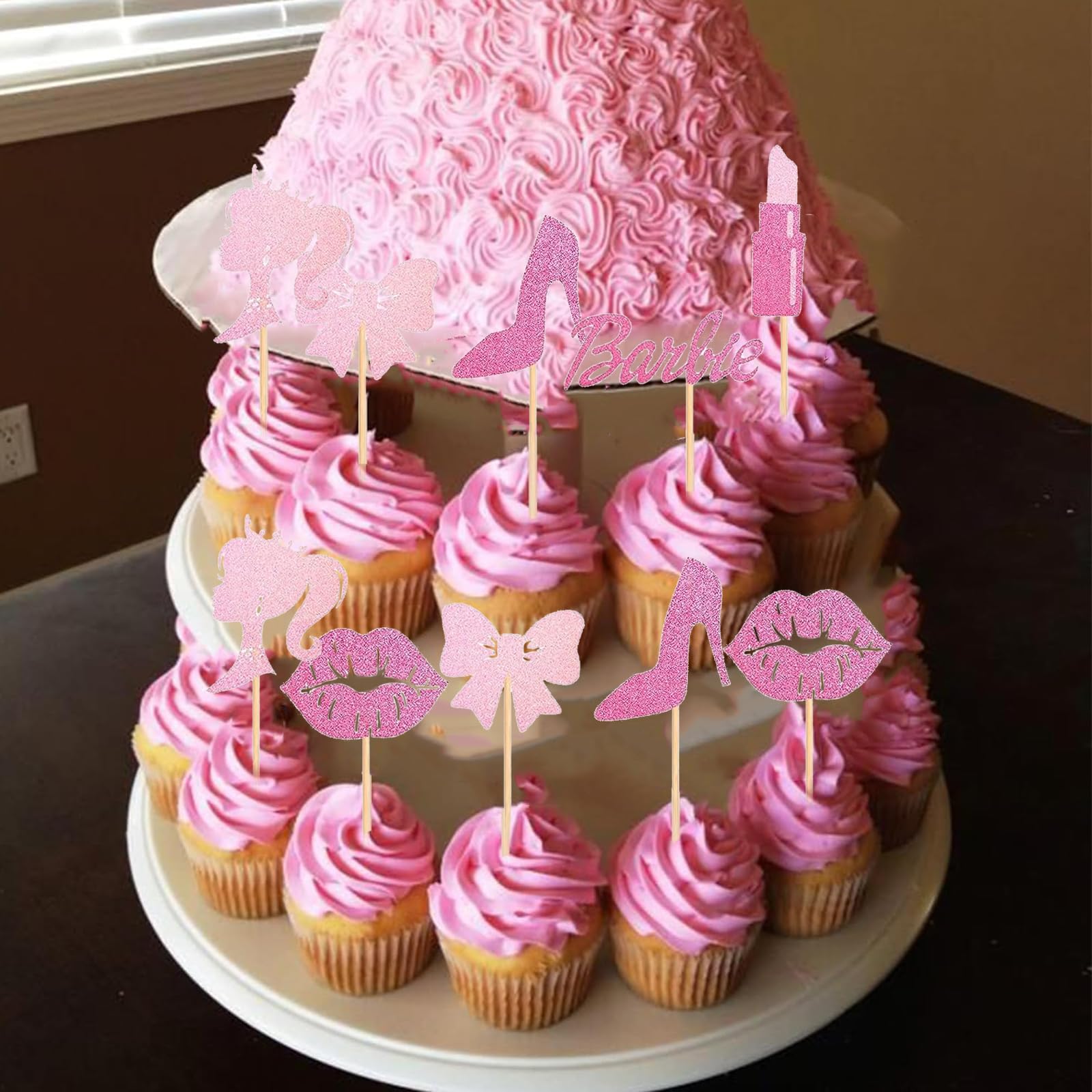 Decorazioni Torta Barbie 35 Pezzi - Cake Topper Per Feste, Compleanni - Foto 2