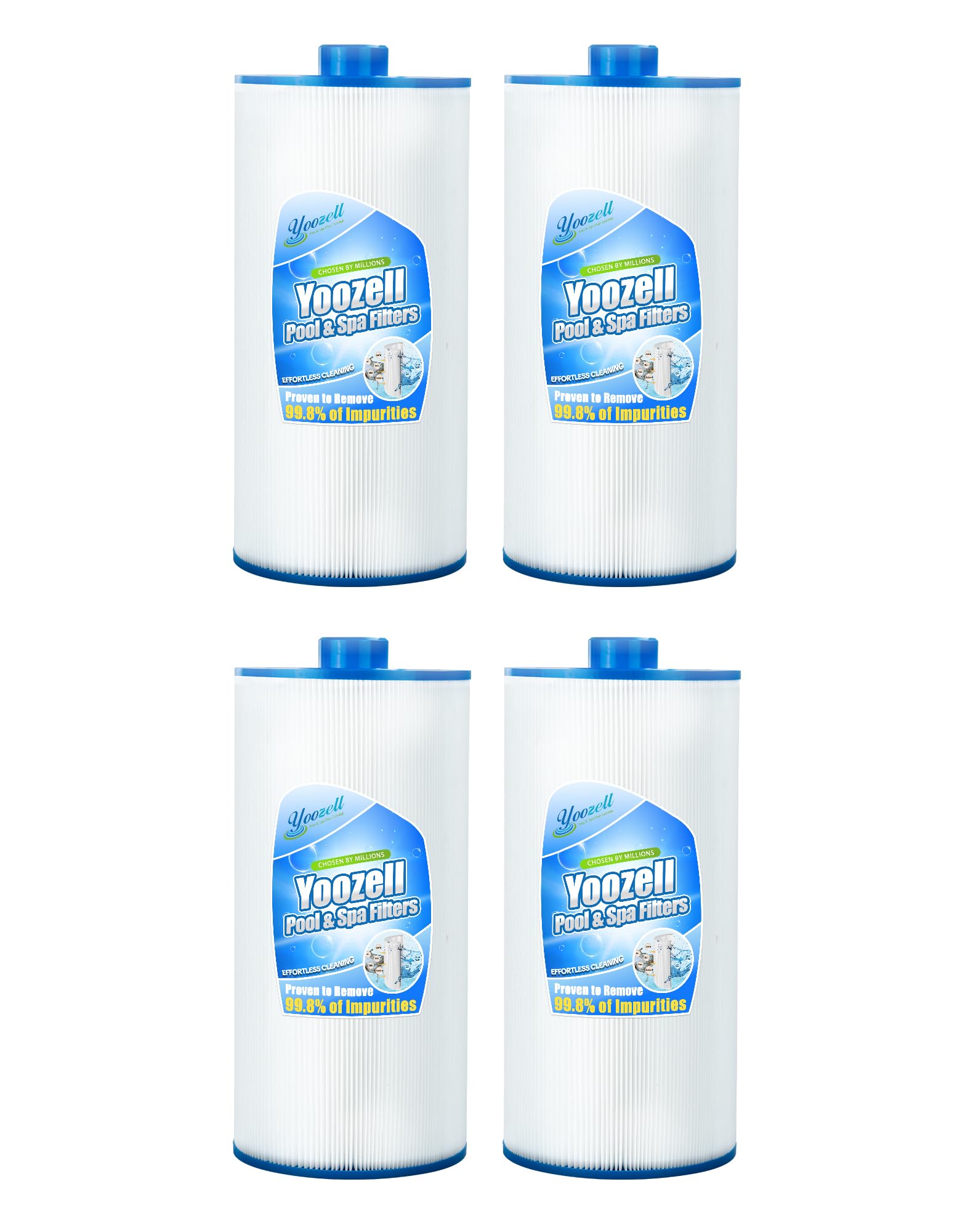 C-8475 - Cartucho de filtro de spa para bañera de hidromasaje PCS75N, 100594, C-8475, FC-3320, 75 pies cuadrados, paquete de 4