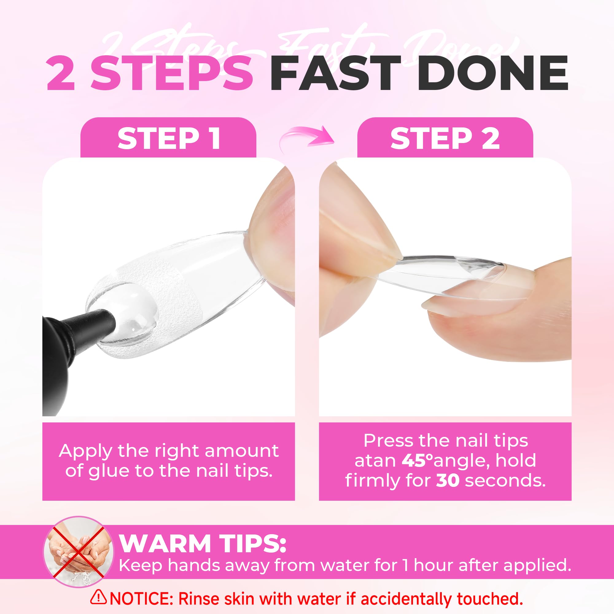 UNA GELLA Nail Glue - No UV Light -7