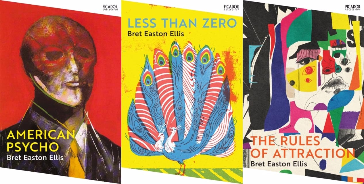 Bret Easton Ellis 3 Books Collection Set The Rules of Attraction, American Psycho, Less Than Zero