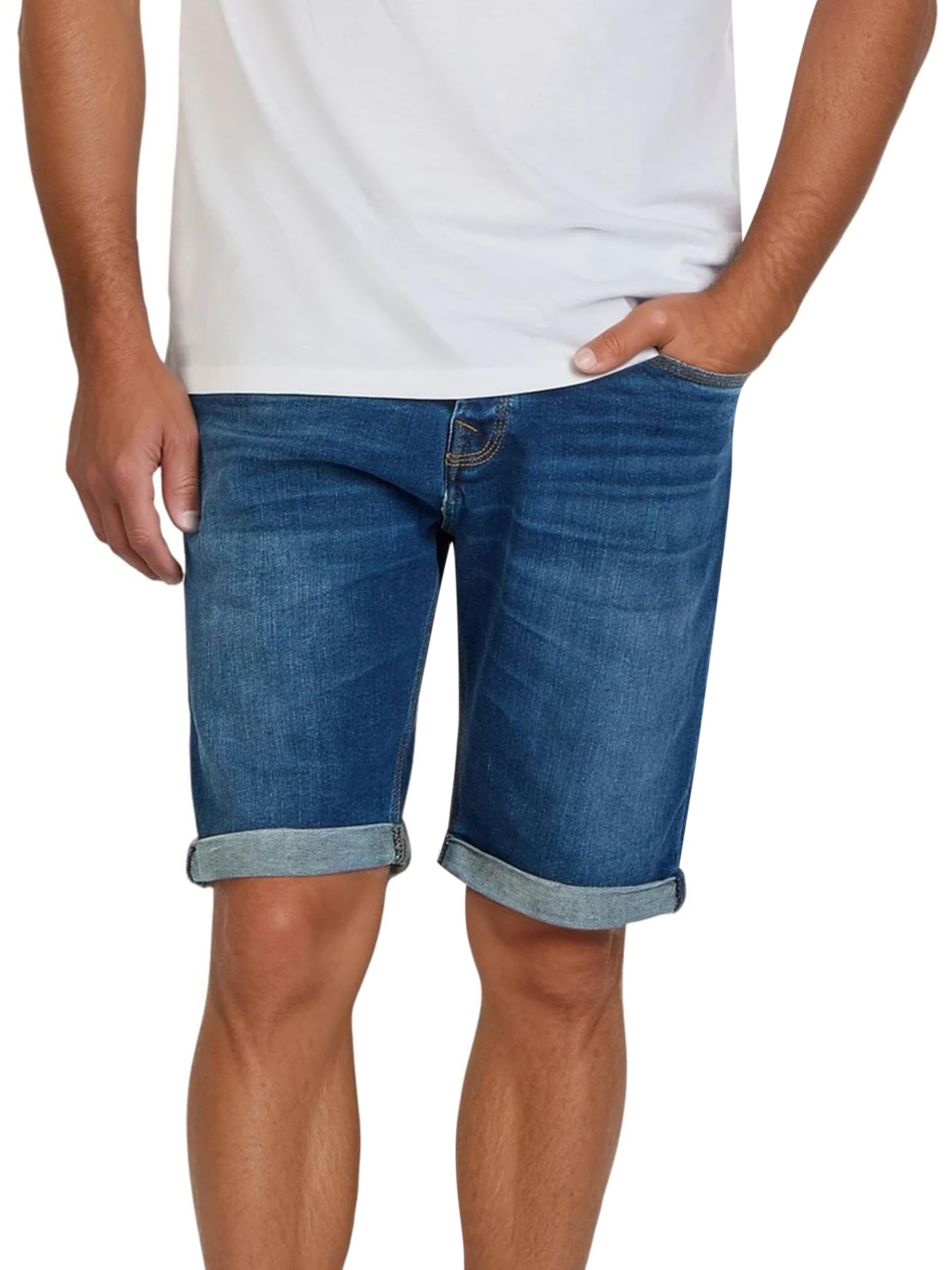 LTB Jeans Shorts Herren Stretch Kurz Slim Fit Corvin Kurze Hosen Bermuda Sommer Denim Einfarbig Blau Grau Schwarz S M L XL XXL 3XL 4XL 5XL