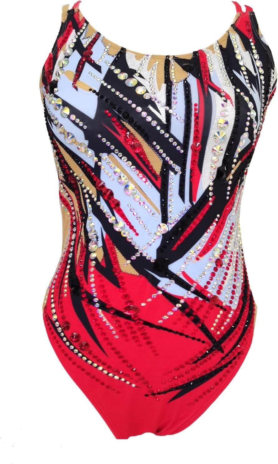 LIUHUO Synchronized Swimsuit Performance Red Women's Competitive Swimwear Swimwear for Professional Swimmers