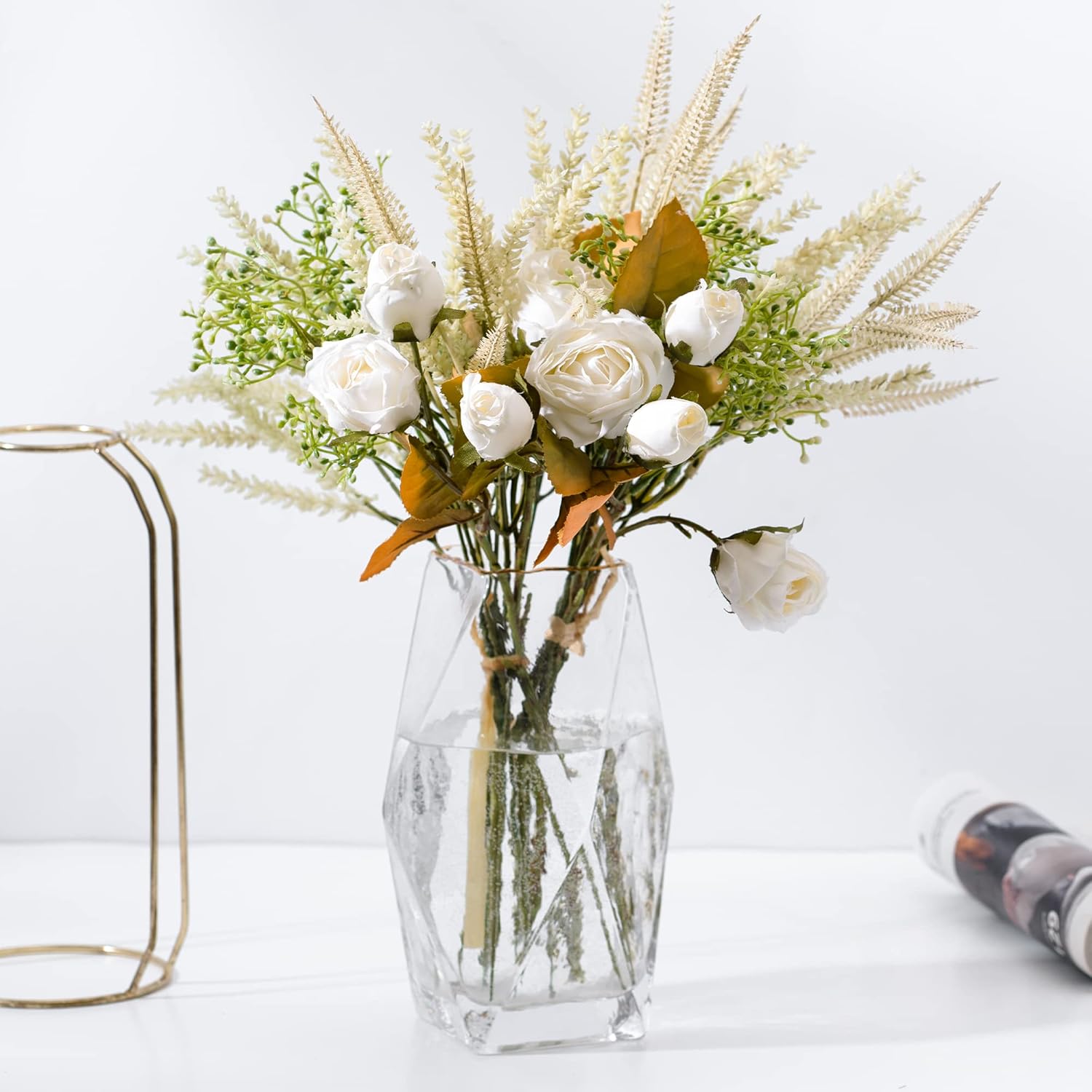 Epicpetal Artificial Flower Plant Wedding Bouquet, Fake Flowers but