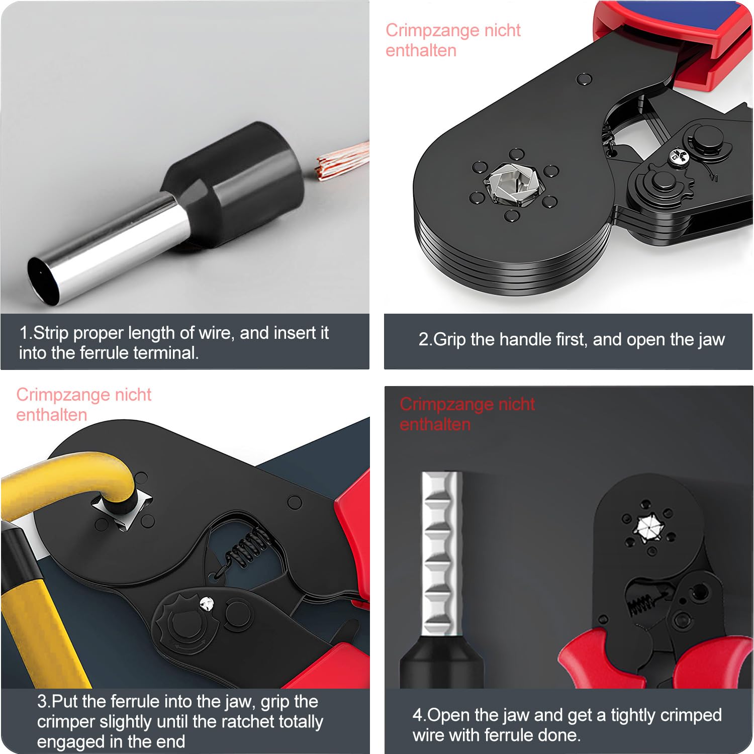 Set Di Manicotti Terminali – 600 Pezzi – Isolati – Manicotti Per Cavi In Dimensioni Da 0,5 Mm² A 2,5 Mm² - Foto 9