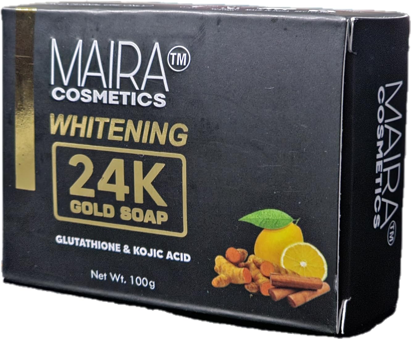 Maira Whitening Soap 100gm Bright Skin All Natural 24k Gold