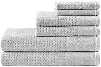 Vista 1 de Madison Park Spa Waffle - Juego de toallas de lujo 100% algodón, tejido de gofre de textura premium, altamente absorbente, secado rápido, ropa