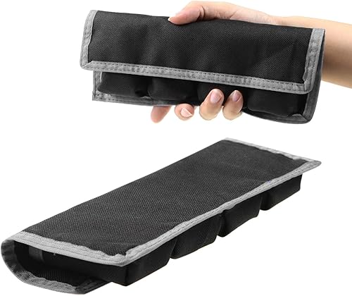 Vista 14 de Meking Estuche de batería DSLR con 4 bolsillos para LP-E6/LP-E8/LP-E10/LP-E12/NP-FW50/EN-EL14/EN-EL15 y más Azul