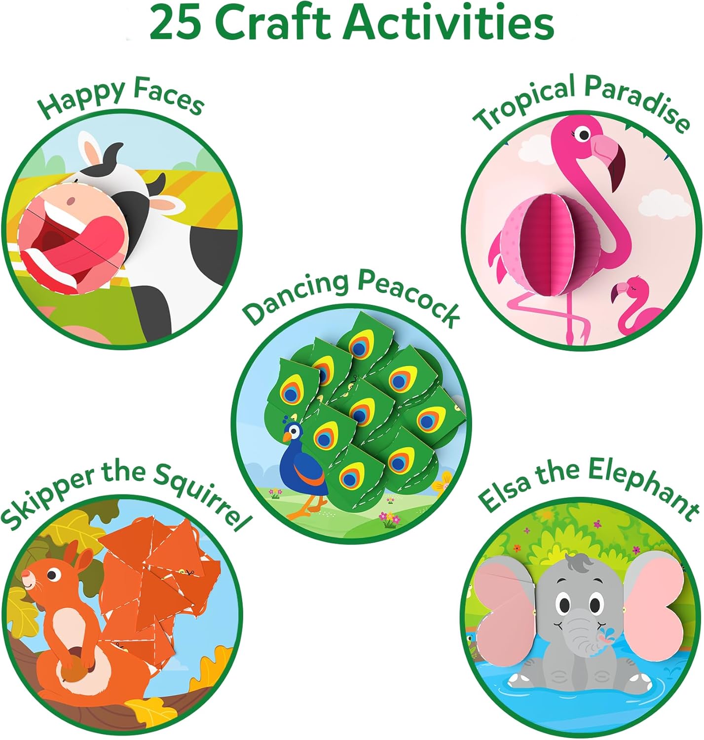 Skillmatics Scissor Skills Activity Book - Snip Snip Animals, 25 Fun Cutting & Creative Activities for Preschoolers, 2 Child-Safe Scissors, Felt Craft Kit, Gifts for Kids Ages 3, 4, 5, 6, 7 - Image 6