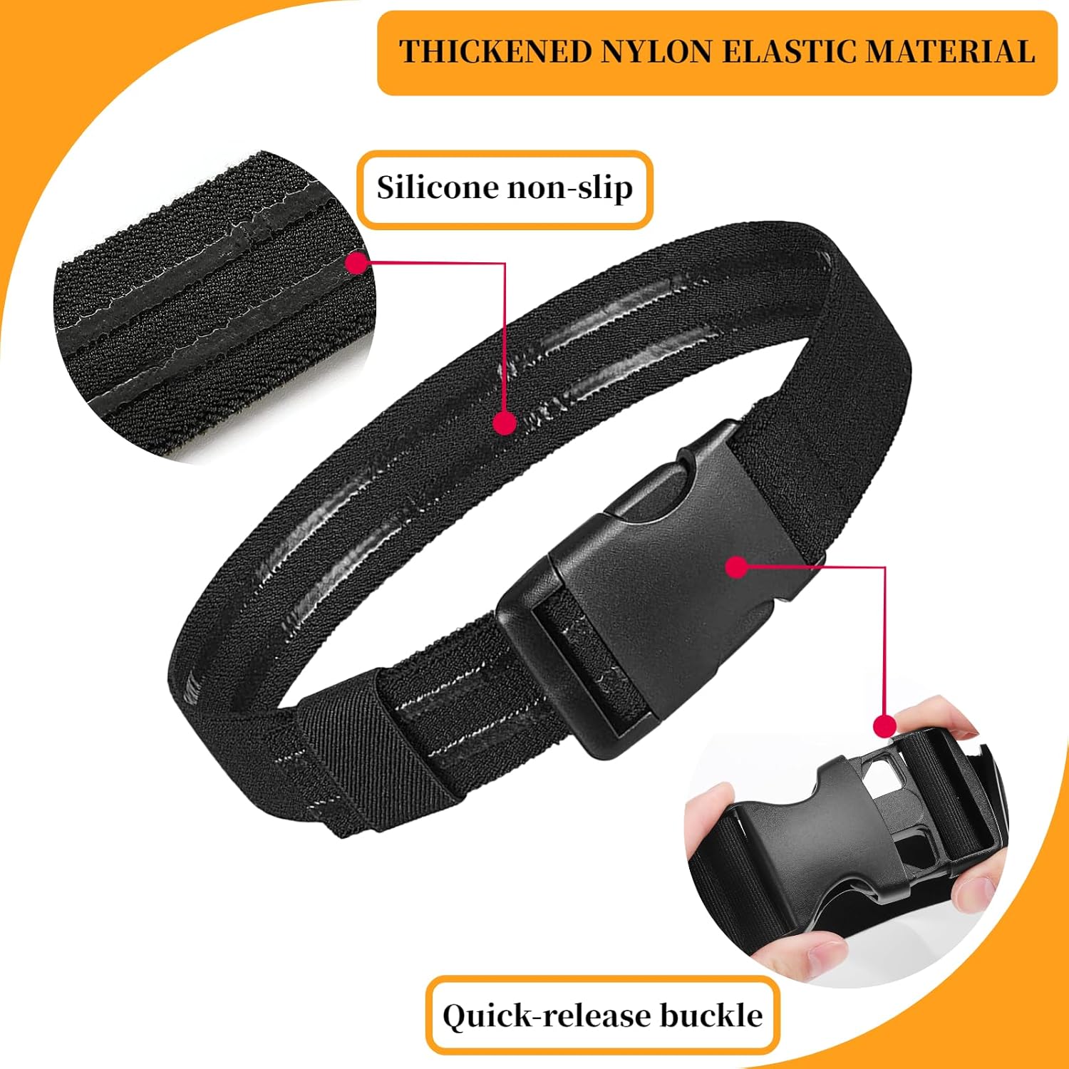 2 Pcs Tactical Leg Strap, Thigh Strap Belt for Leg Holster, for Hunting & Outdoor EDC Leg Holder with Release Buckle - Image 3