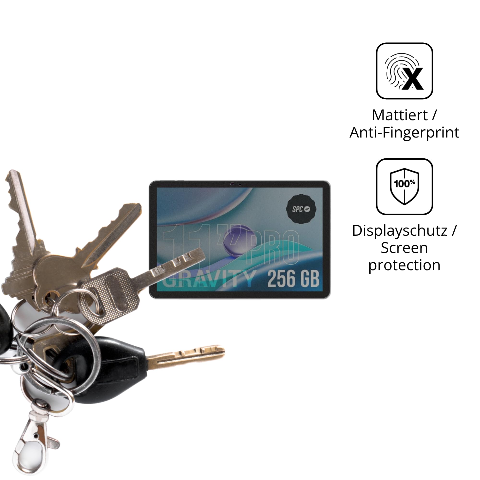 dipos Protector de Pantalla Antiespía para SPC GRAVITY PRO 11 | Película protectora mate, filtro de privacidad 4 vías, ajuste perfecto, antiarañazos, sin burbujas, autoadhesivo