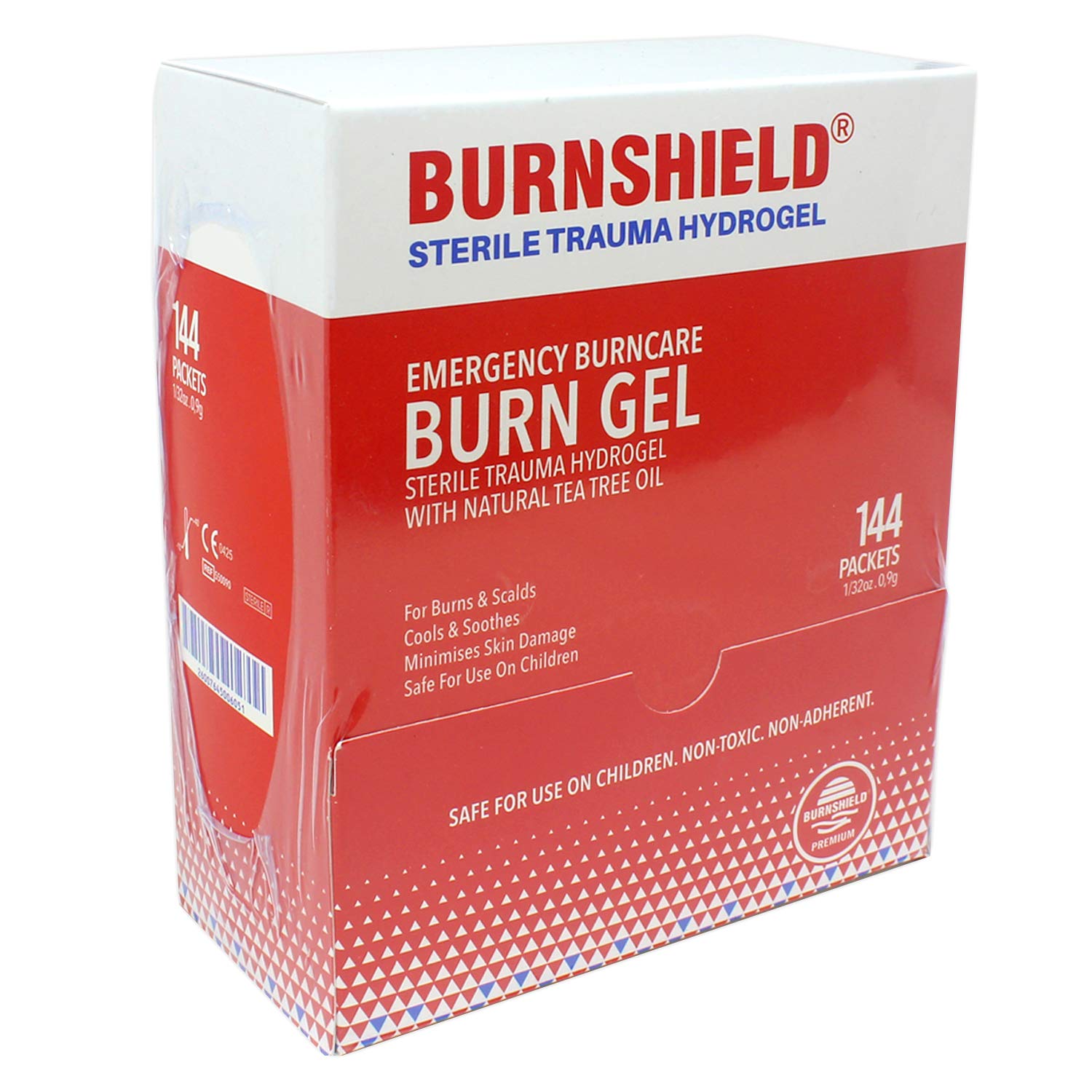 BurnshieldEmergency Burncare Burn Gel - 0.9g Packets - 144 Count