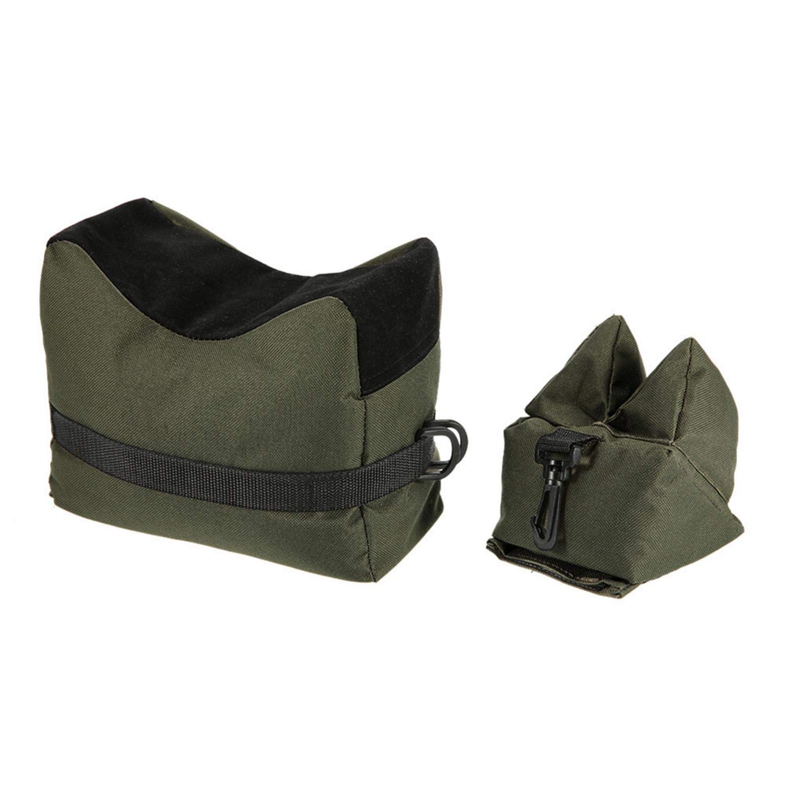 Set di 2 cuscini da tiro per esterni, anteriori e posteriori, supporto sandbag, supporto per pistola, supporto anteriore e posteriore, cuscino per tiro, sacco di sabbia