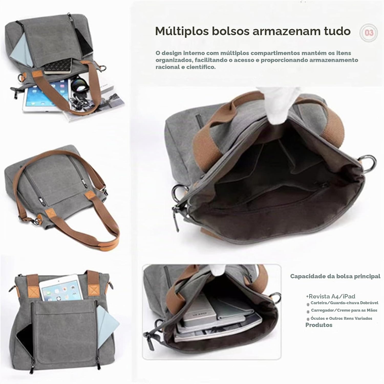 Bolsa Feminina Lona Vintage Bolsa De Ombro Casual Uso Diário Bolsa Feminina De Ombro Bolsa De Mão Com AjustáVel Alça De Ombro