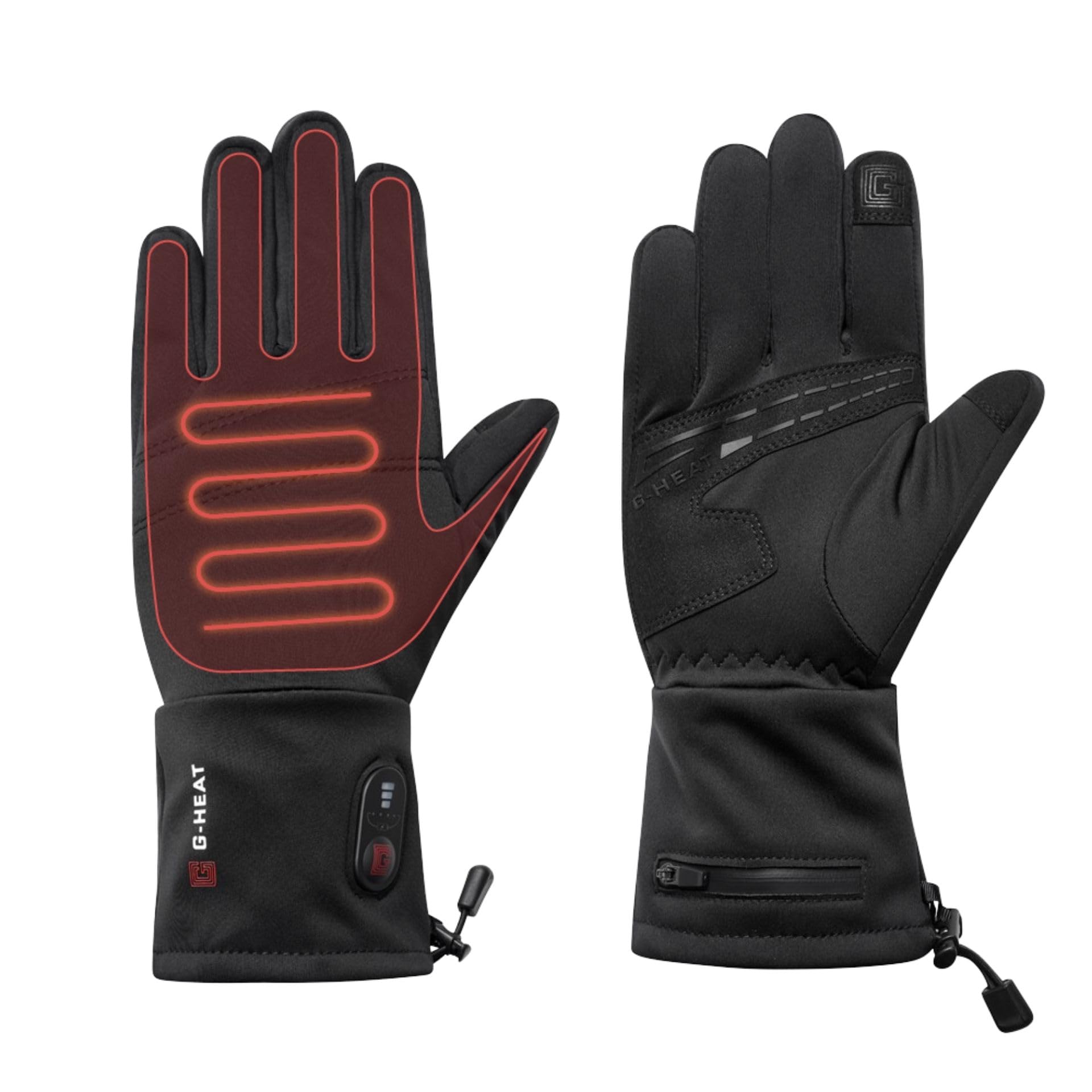 G-HEAT – Guantes calefactores Street – Mixtos – A prueba de viento – Detergente – Grip de silicona. Usos: bicicleta, desplazamientos urbanos, Enfermedad de Raynaud. Incluye 1 par de baterías y cable
