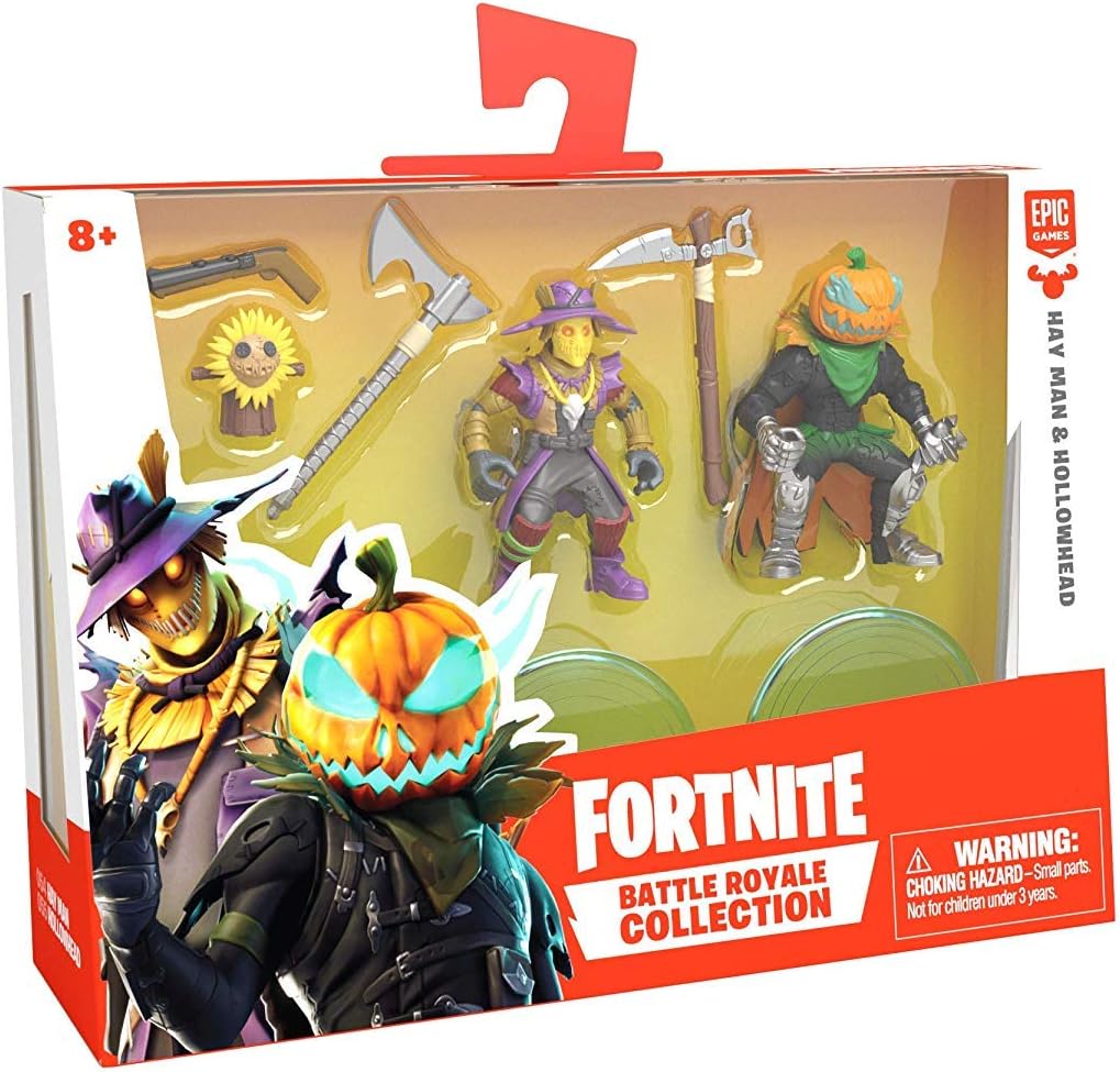 Fortnite Battle Royale Collection - Hay Man & Hollowhead – 2 Pack of Action Figures