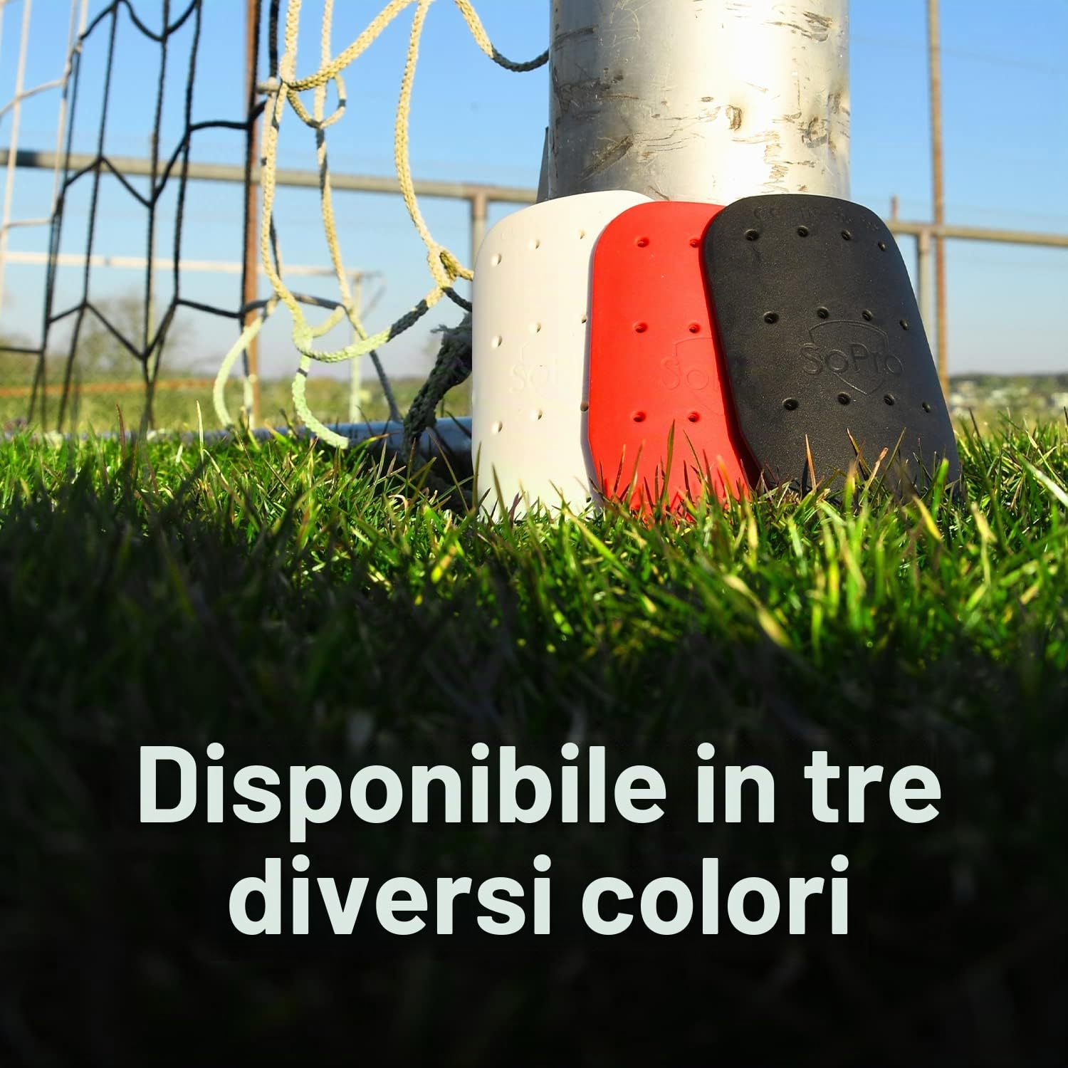 SoPro parastinchi calcio adulto e parastinchi calcio bambino - Calzini inclusi - Made in Germany - 120 x 80 x 5 mm - leggeri, piccoli, antiscivolo e inodori - Parastinchi mini, parastinchi piccoli