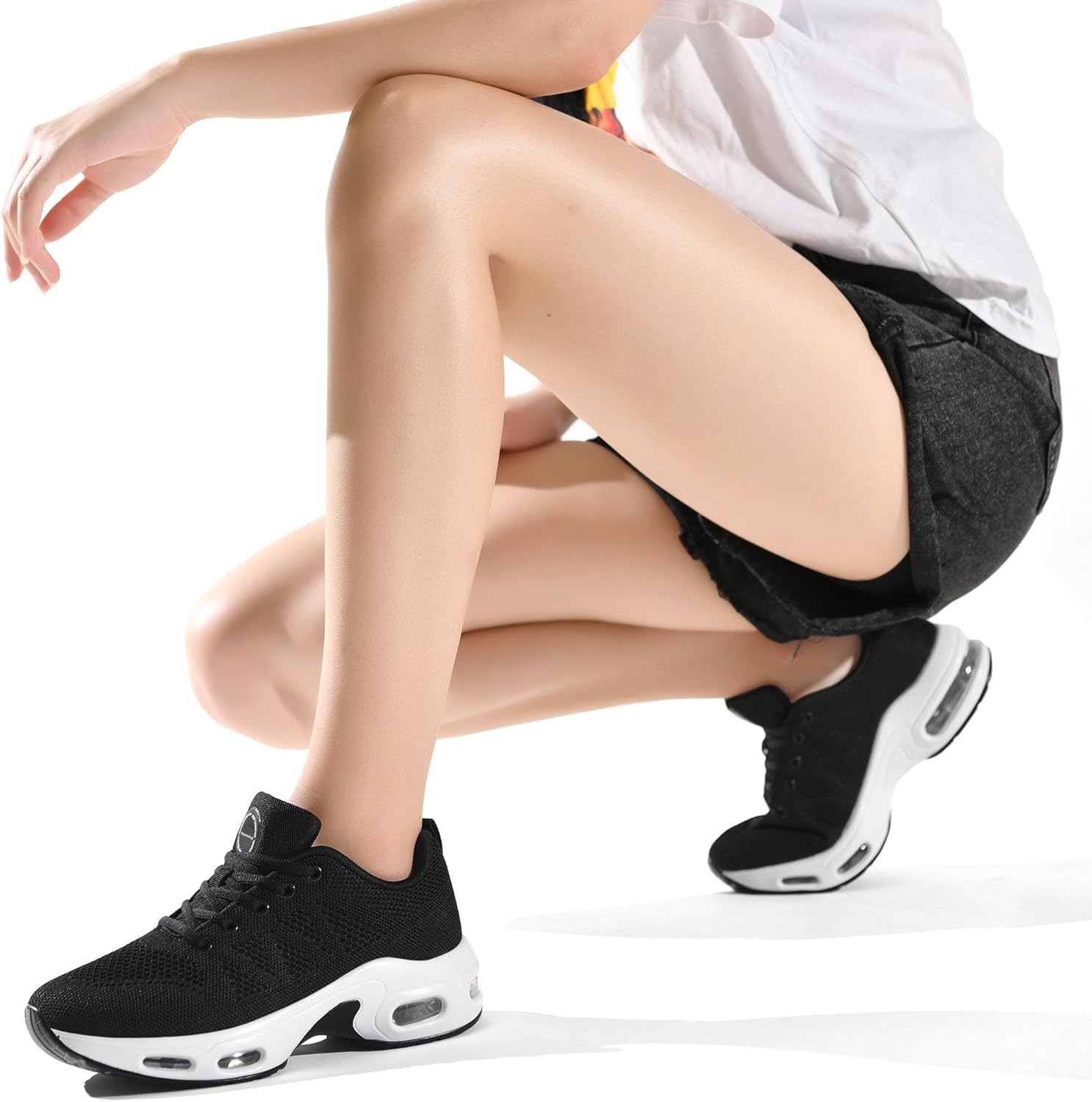 Womens Running Shoes Tennis Sneakers Athletic Fashion Shoes Breathable Non Slip Walking Sneakers for Gym Workout Jogging US 6-11