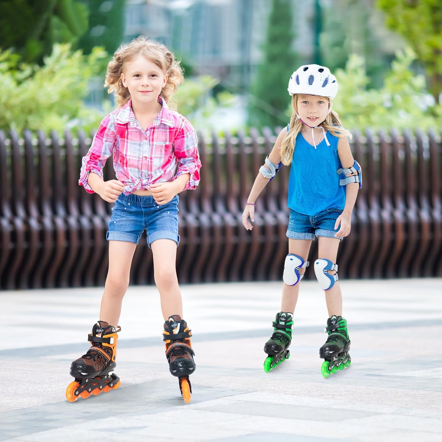 MammyGol Kids Inline Skates Boy or Girls Adjustable Skates with Illuminating Wheels Roller Skates for Beginners - Image 5