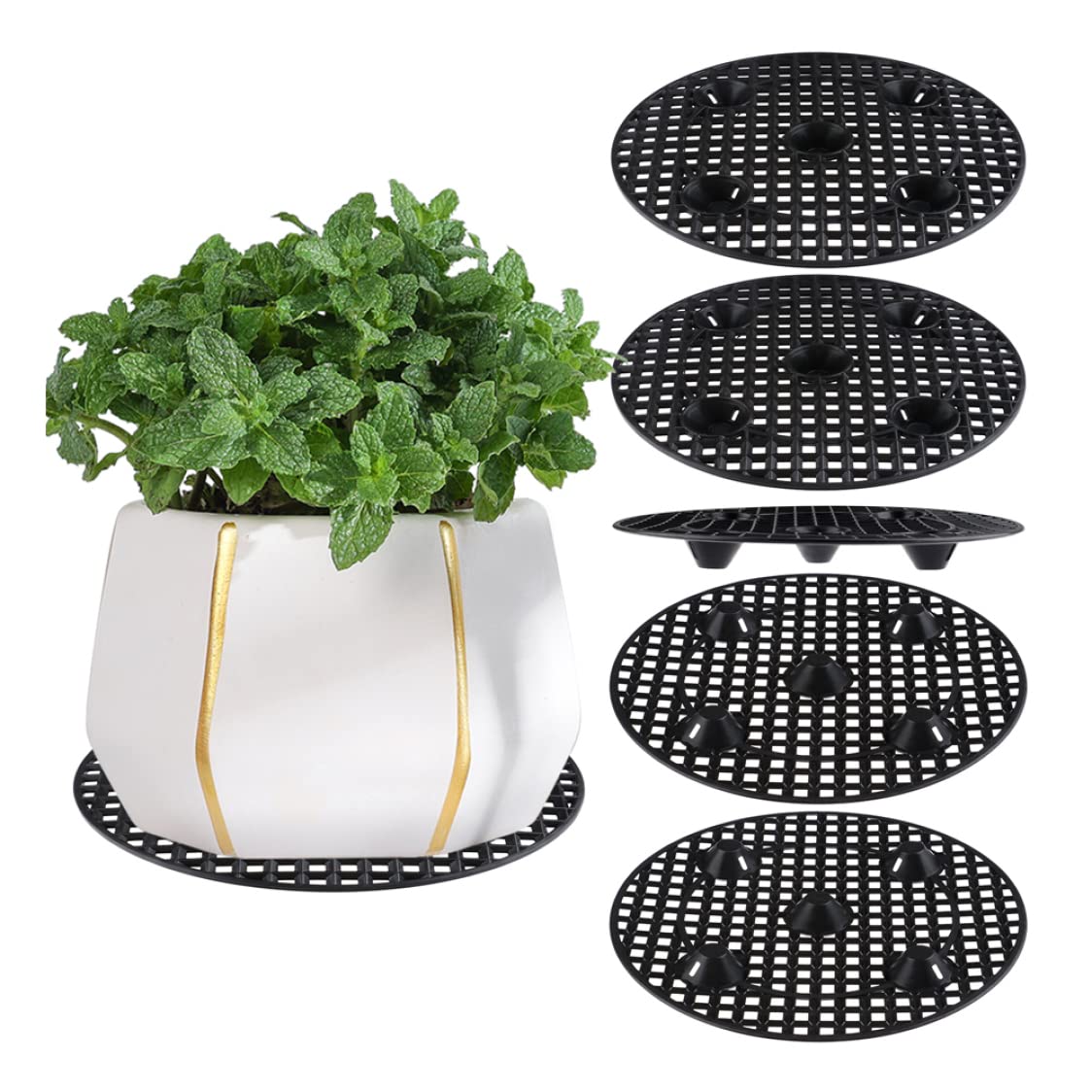 Plante ascenseur rond protège sol contre humidité pot fleur lourd