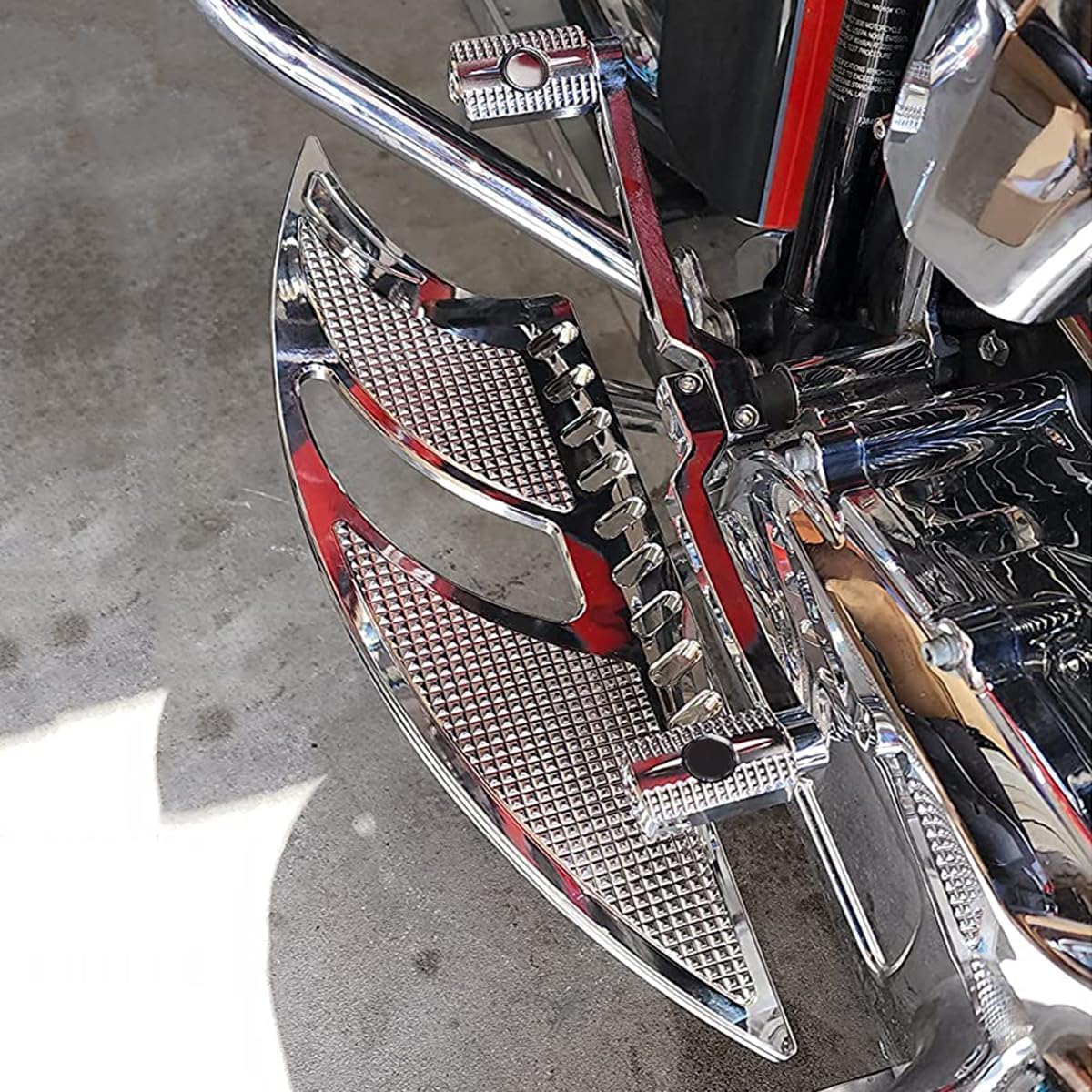 INDNICE for Harley Floorboards Touring Street Glide Flhx Chrome Driver Floorboards Shift Brake Levers Passenger Pegs Road Glide Fltr 2014-Up