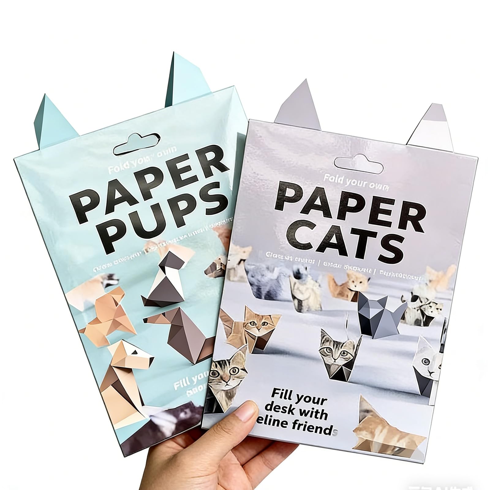 Tastetreasure Origami Paper Set, 2 Pack (100 Sheets) Folding Craft Paper for Kids & Adults