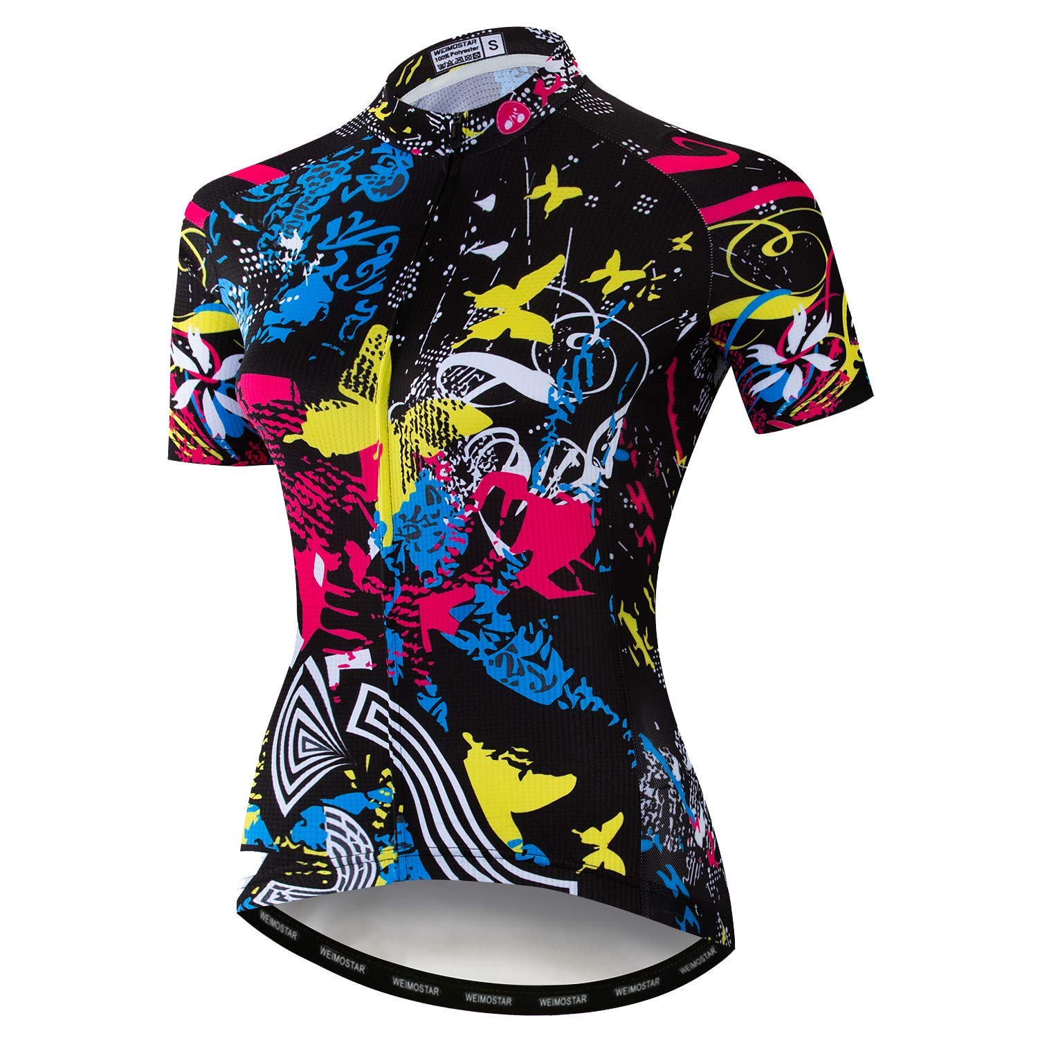 Hotlion Maillot De Cyclisme Été Femme - Tenue Vélo Respirante Manches Courtes Avec Poches