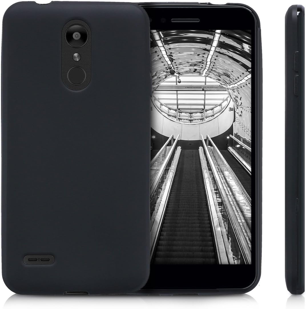 kwmobile Case Compatible with LG K8 (2018) / K9 Case - Soft Slim Protective TPU Silicone Cover - Black Matte
