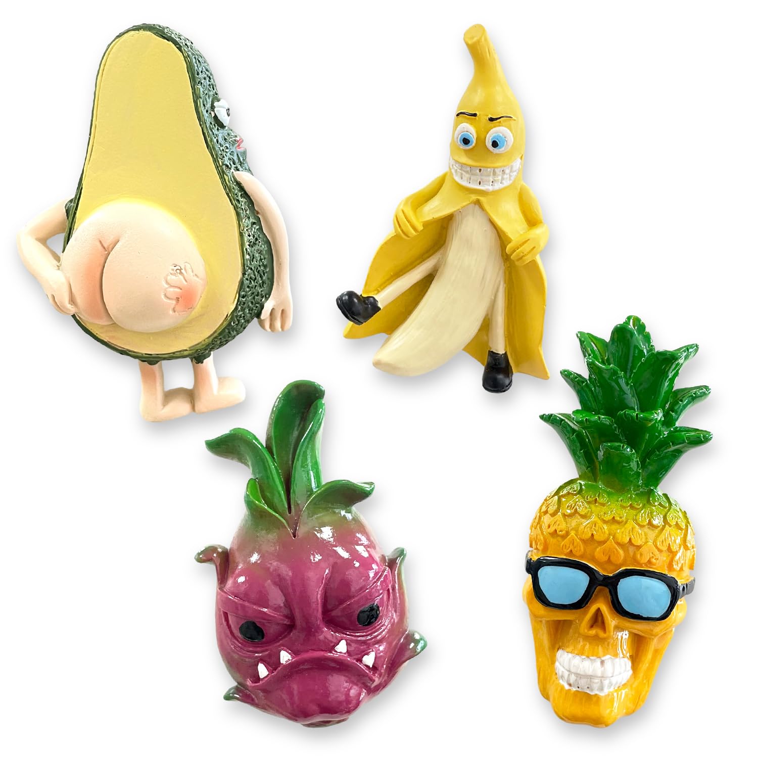 Goktvai 10 Stück Kühlschrankmagnete - 3D Fruchtformen Für Kinder Lernen