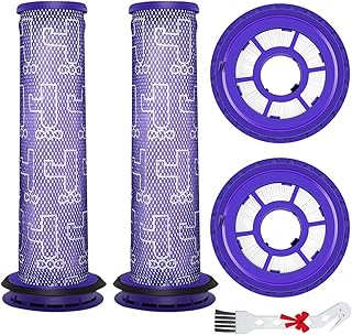 QAQGEAR DC41 Filter Compatible for Dyson DC41 DC41 DC43 DC55 DC65 DC66 Animal, Replacement Parts HEPA Post-Motor Filter & Pre-Motor Filter, Replaces Part #920769-01 & 920640-01 (2 Pack)