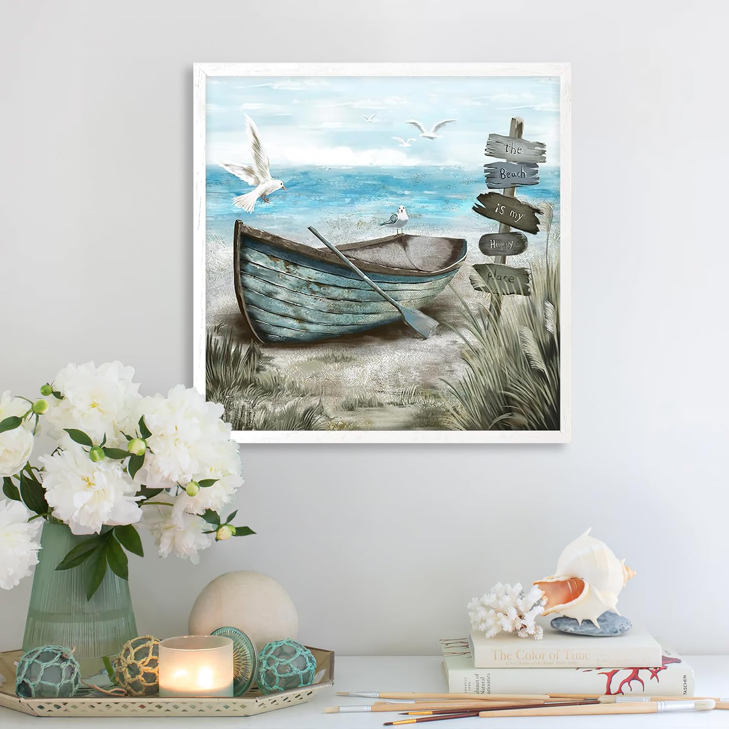 BESTOYARD 3 Decorazioni Da Parete In Legno Gabbiano, Tema Oceano, Arredamento Costiero Mediterraneo