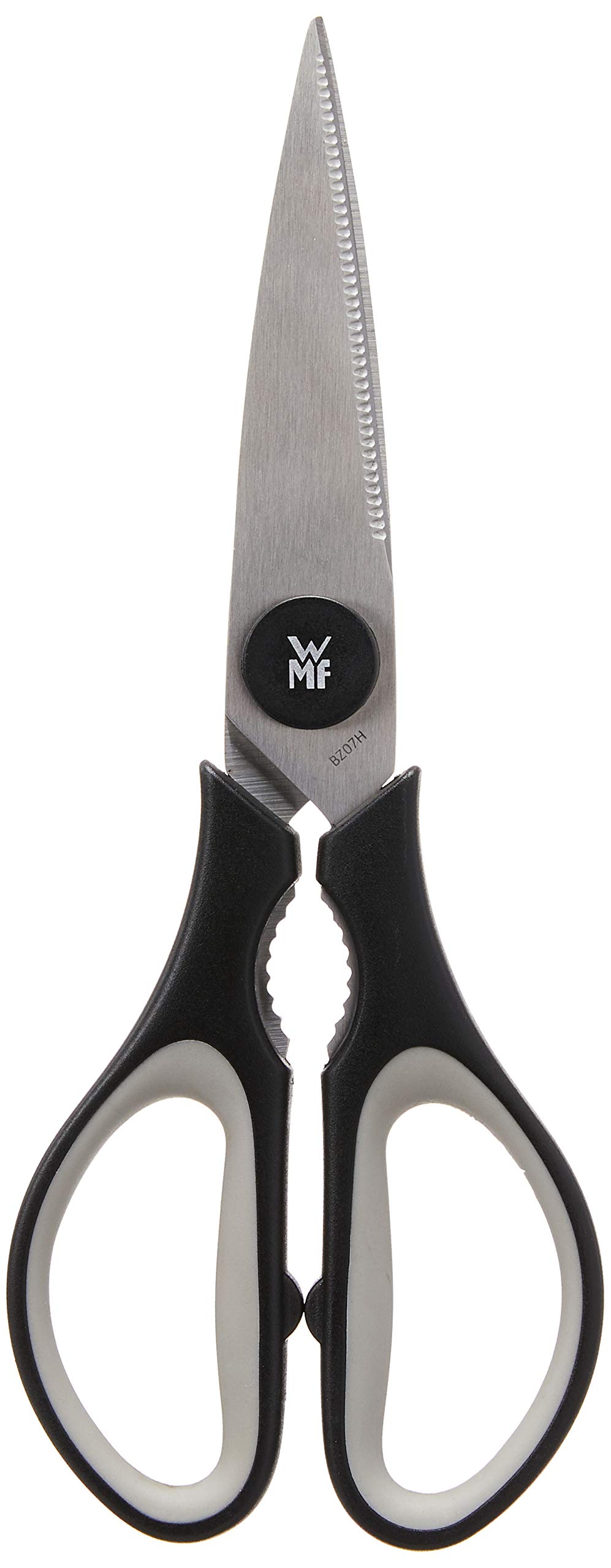 WMF Gourmet-Set de 4 Boles, Acero Inoxidable Mate + Touch Tijeras de Cocina, Acero Inoxidable, Negro, 21cm