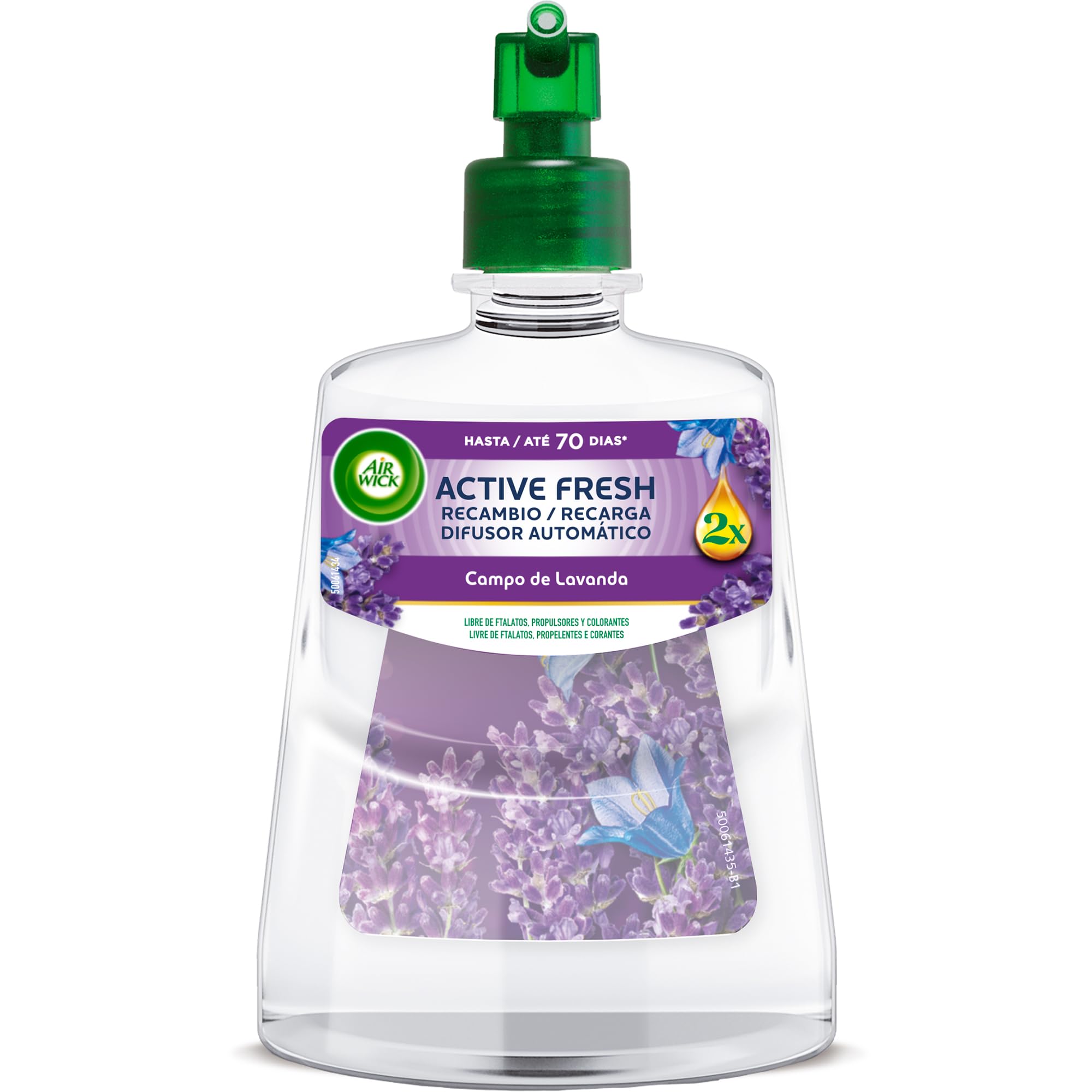 Air Wick Active Fresh Recambios Ambientador Automático, Lavanda, 4x228ml, 280 Días
