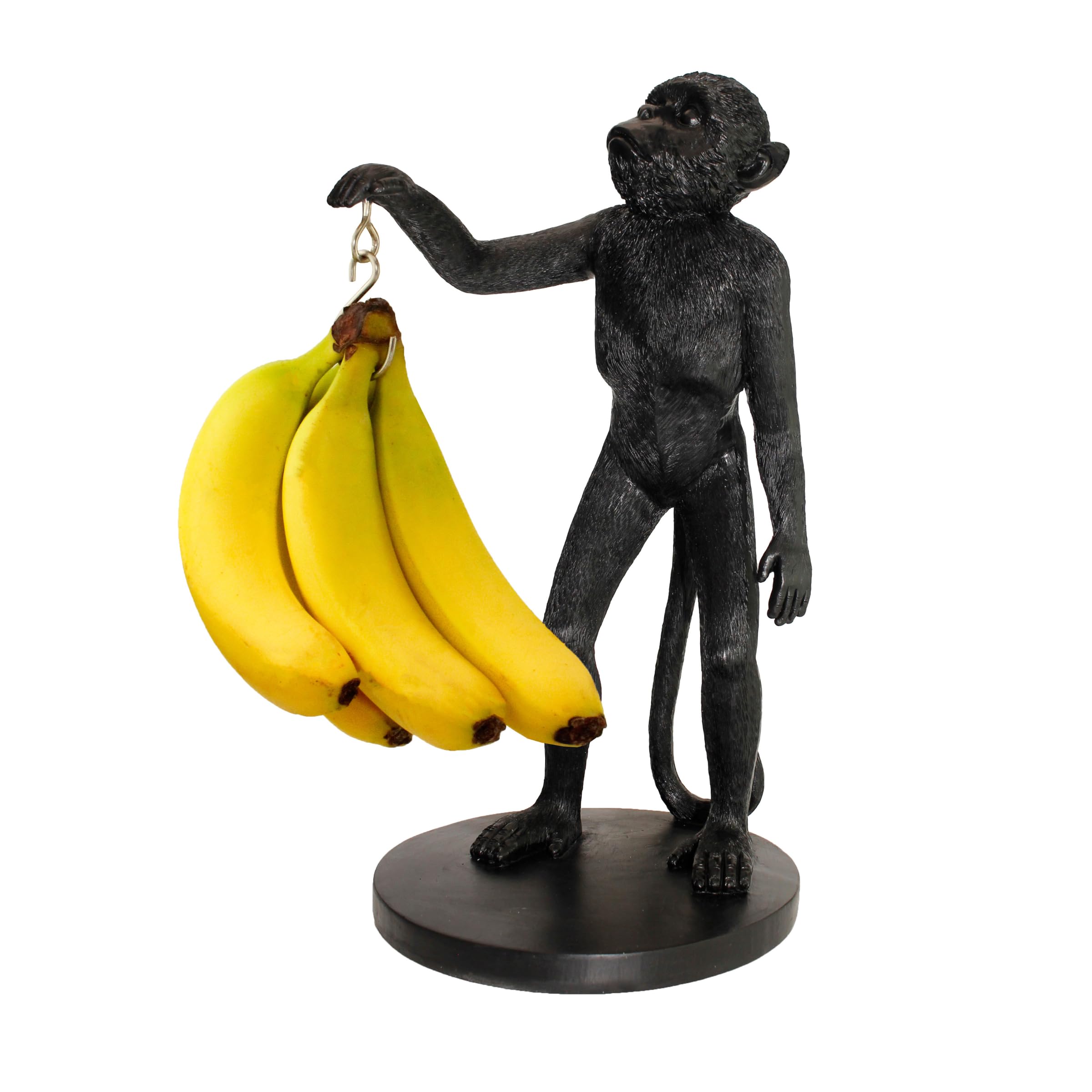 Winkee 17877 AFFE Porta Banana, Plastica, Nero