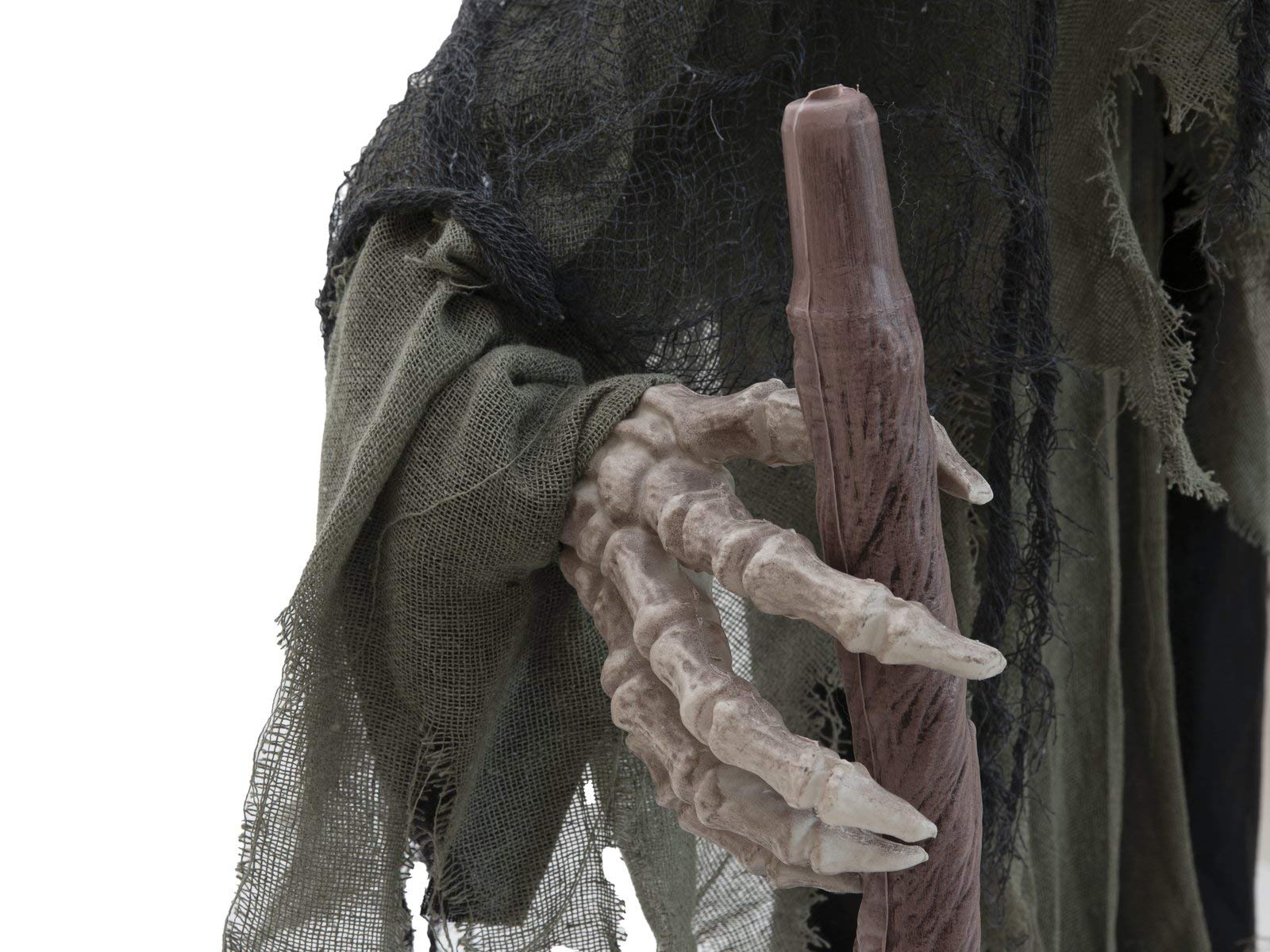 EUROPALMS Halloween Figur Wanderer, 160cm | Animiertes Skelett als Standfigur