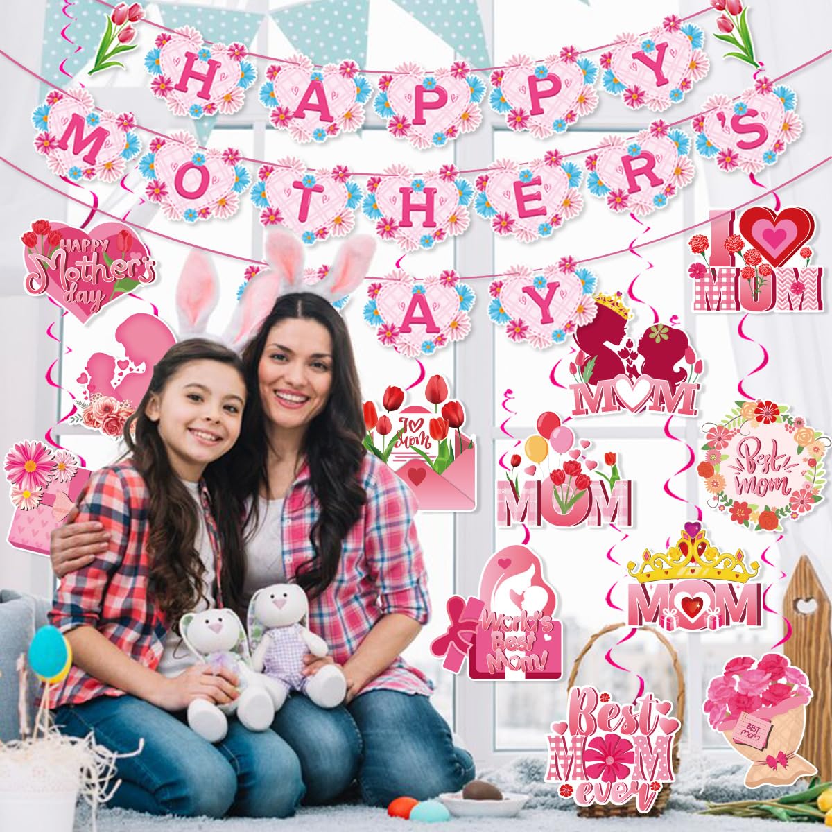 Amazon.co.jp: siawadeky 母の日 飾り付けセット HAPPY MOTHERS Amazon.co.jp: siawadeky 母の日 飾り付けセット HAPPY MOTHERS