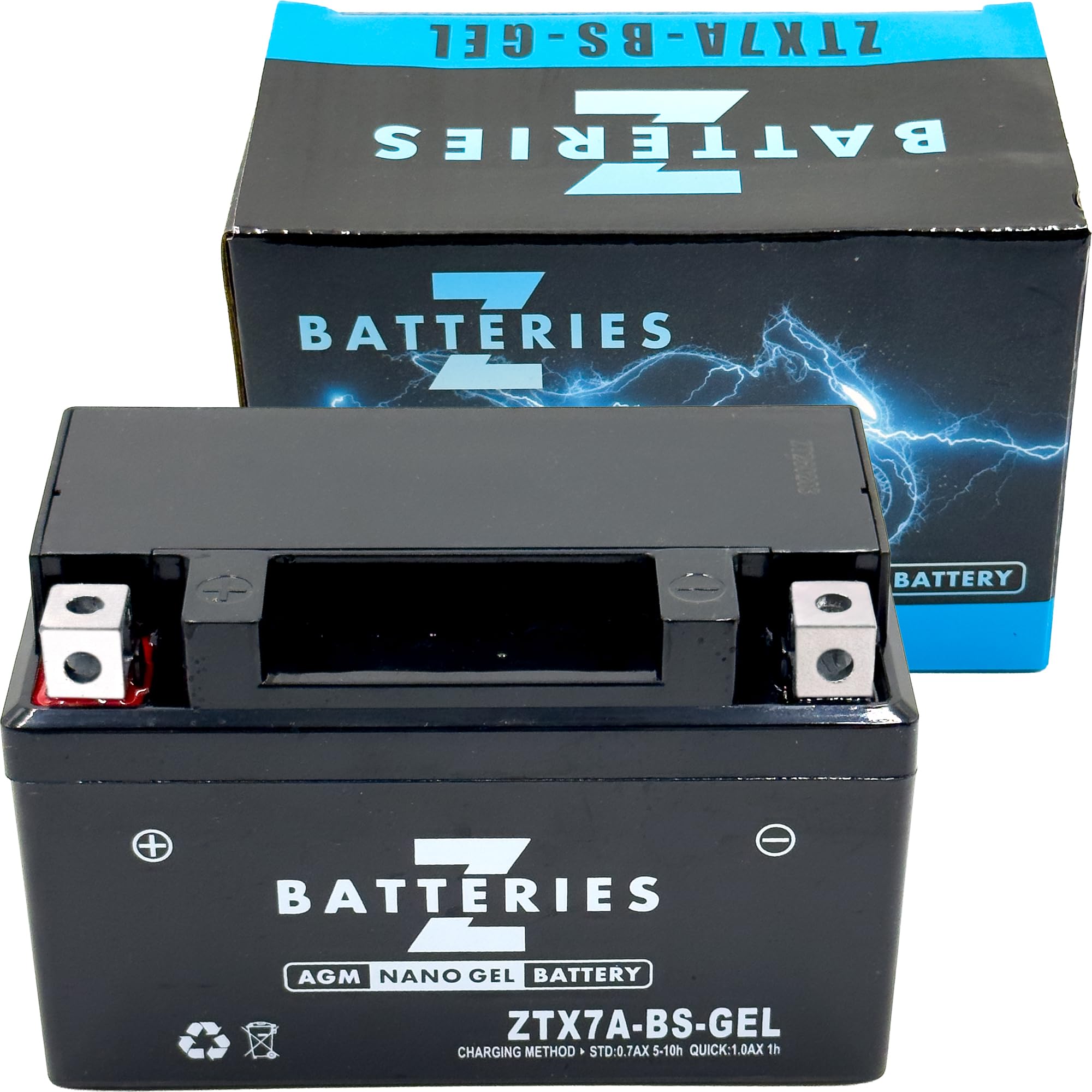 Amazon | Z BATTERIES バイクバッテリー Nano ジェル GEL AGM ZTX7A-BS