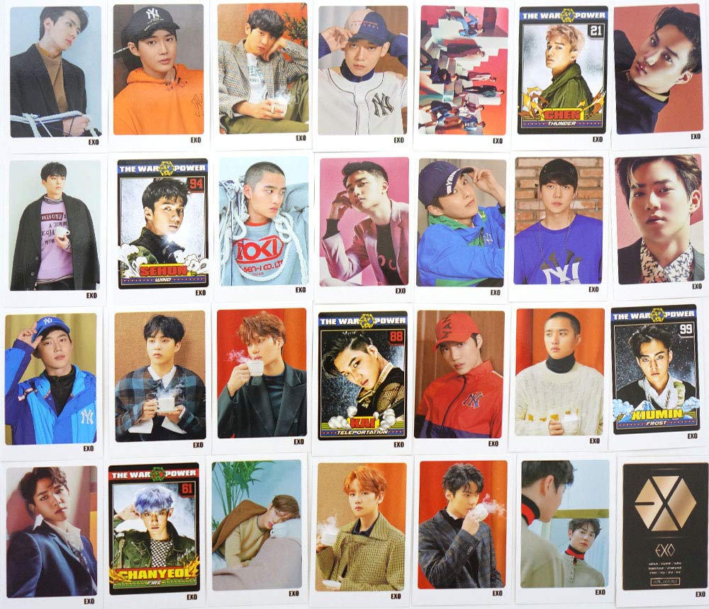 Amazon.com: EXO EXO-K EXO-M - Mini Postcard PHOTOCARD Set 56pcs