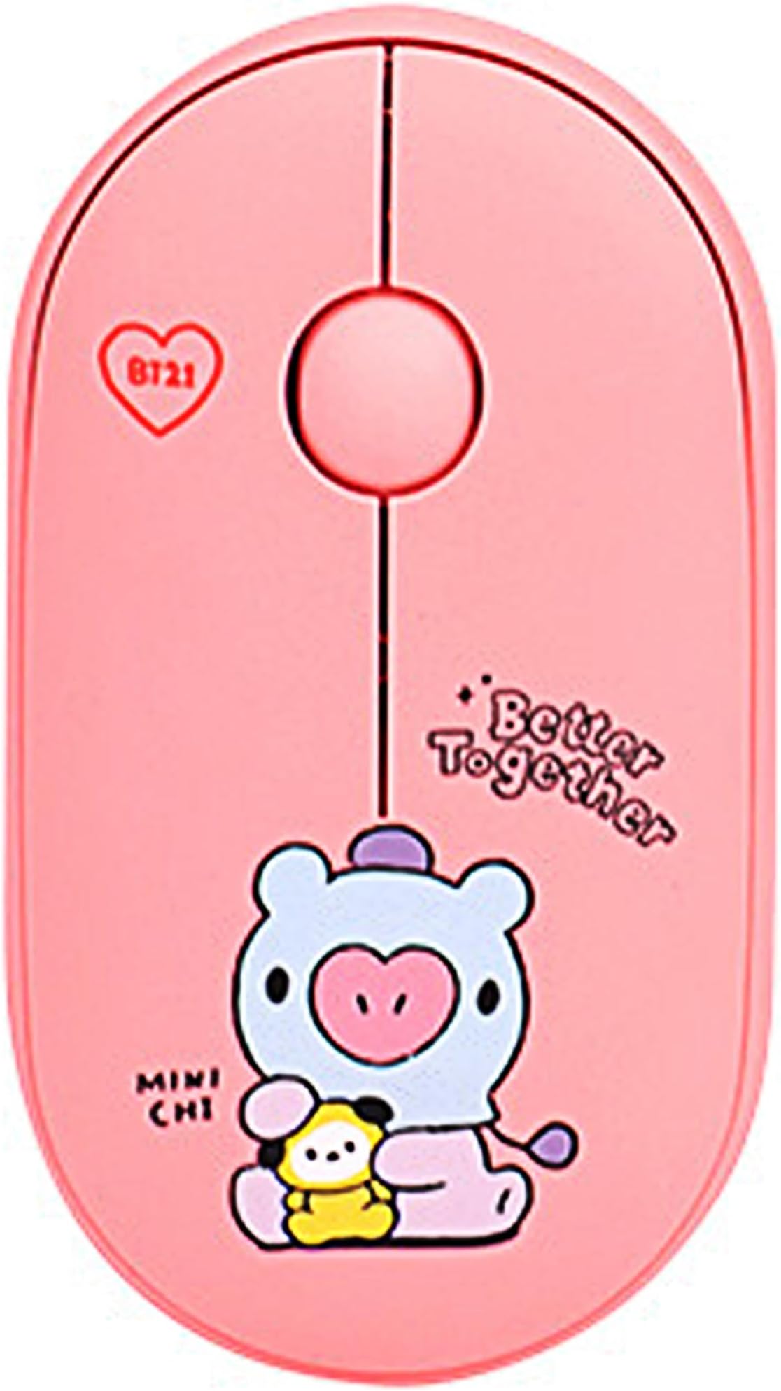 Hamee BT21 My Little Buddy Series Mouse [Computer Mouse Wireless Cute] [Silent Nano Receiver Mouse Office Birthday] [BT21 Mouse] for Laptop, iPad, MacOS, PC, Windows, Android - MANG