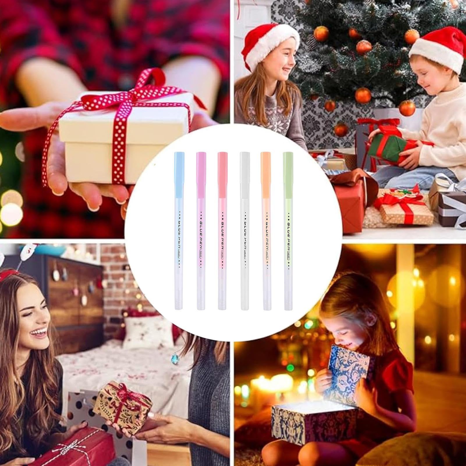 Penna Adesiva 6 Ml A Punta Fine – Colla A Flusso Morbido Per Scrapbooking, Progetti Fai-da-te E Scuola