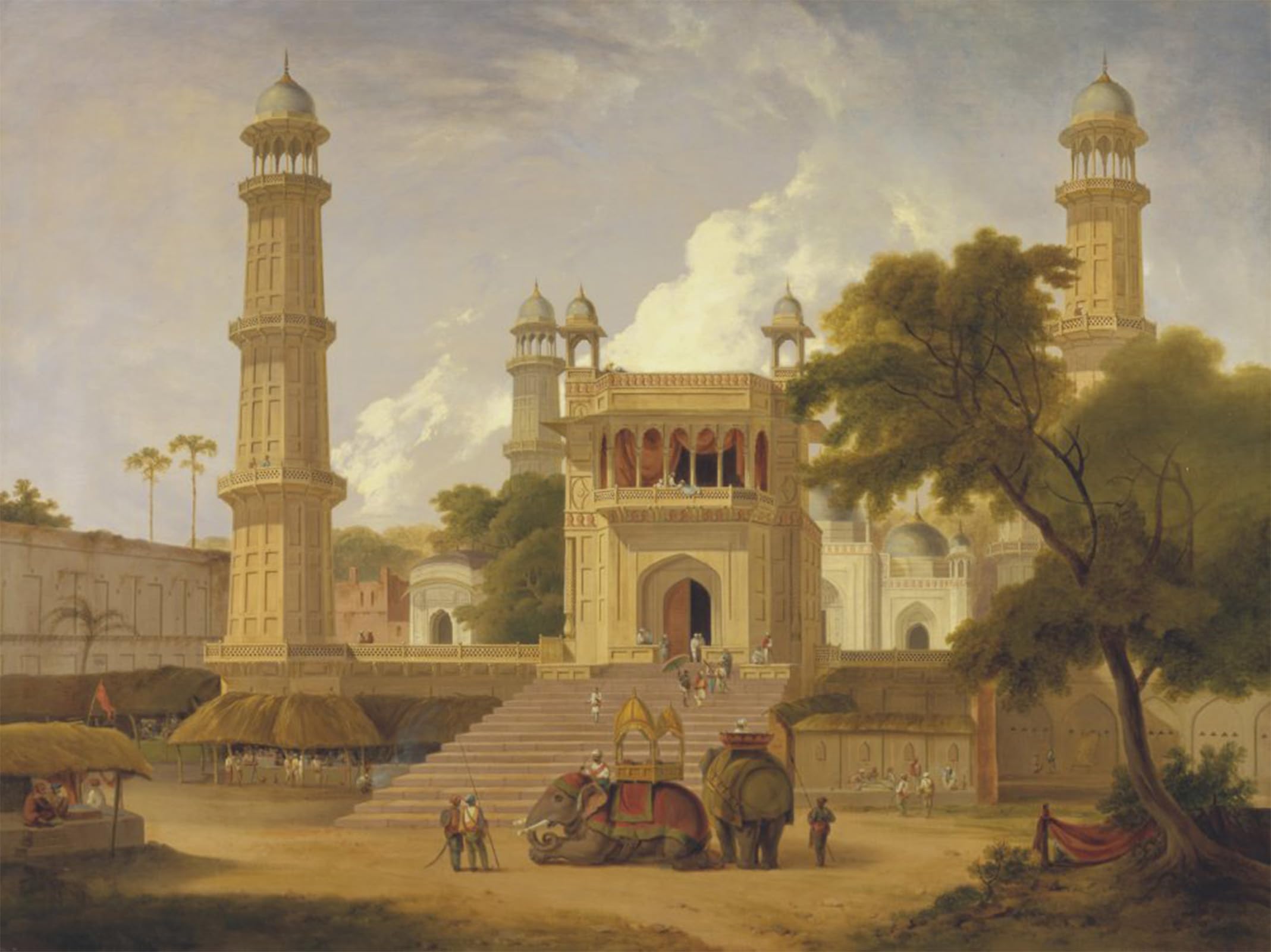 Serendipitp No Frame Aesthetic Poster Photo Wall Print Retro Picture Indian Temple Said To Be The Build Of Abo Ul Nabi Muttra By Famous Artist Modern Wall Artwork For Home Decor 60X90cm