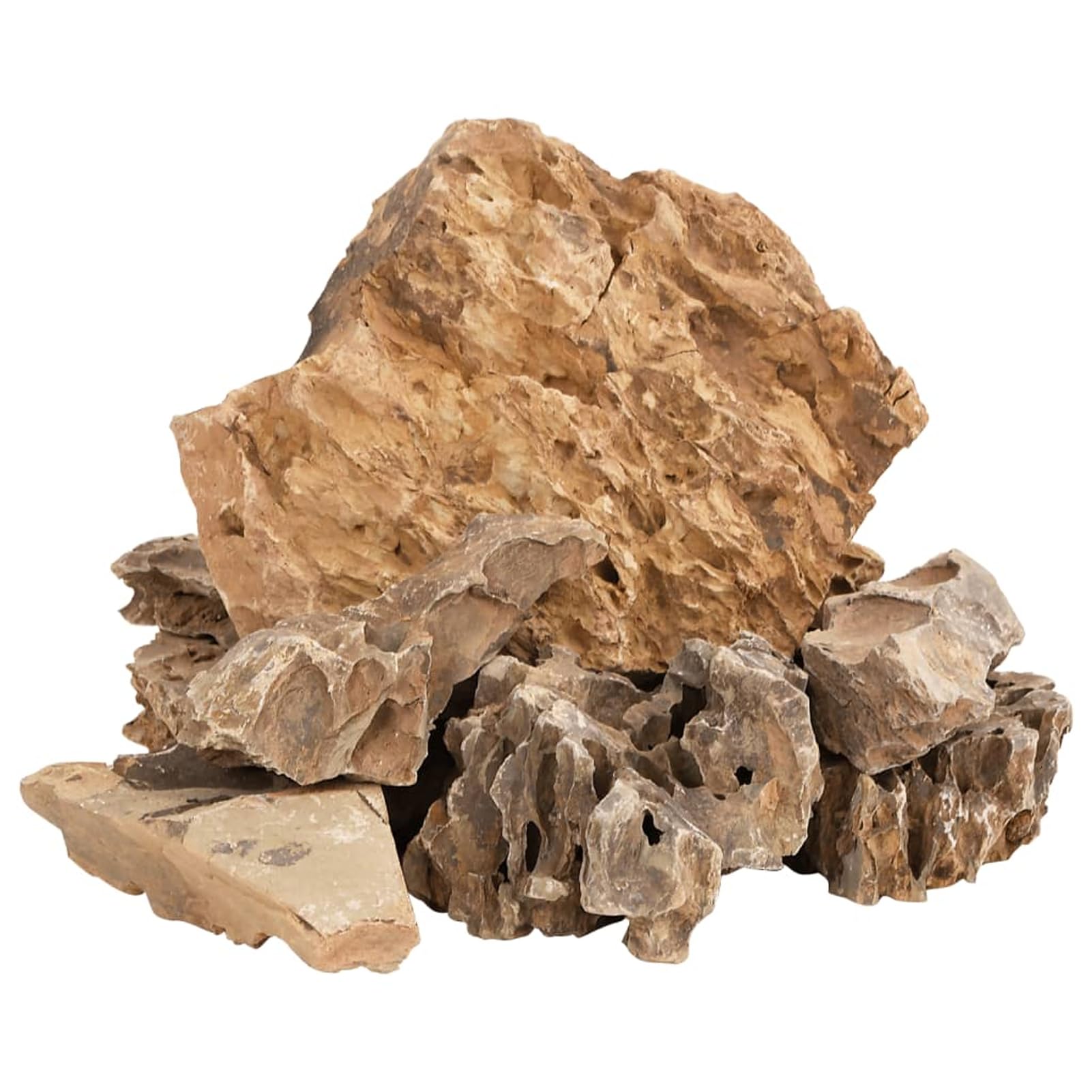 Homgoday Natürliche Drachensteine 5-30 cm, Dekoration für Aquarium & Bonsai, sicher wasserneutral Model155304