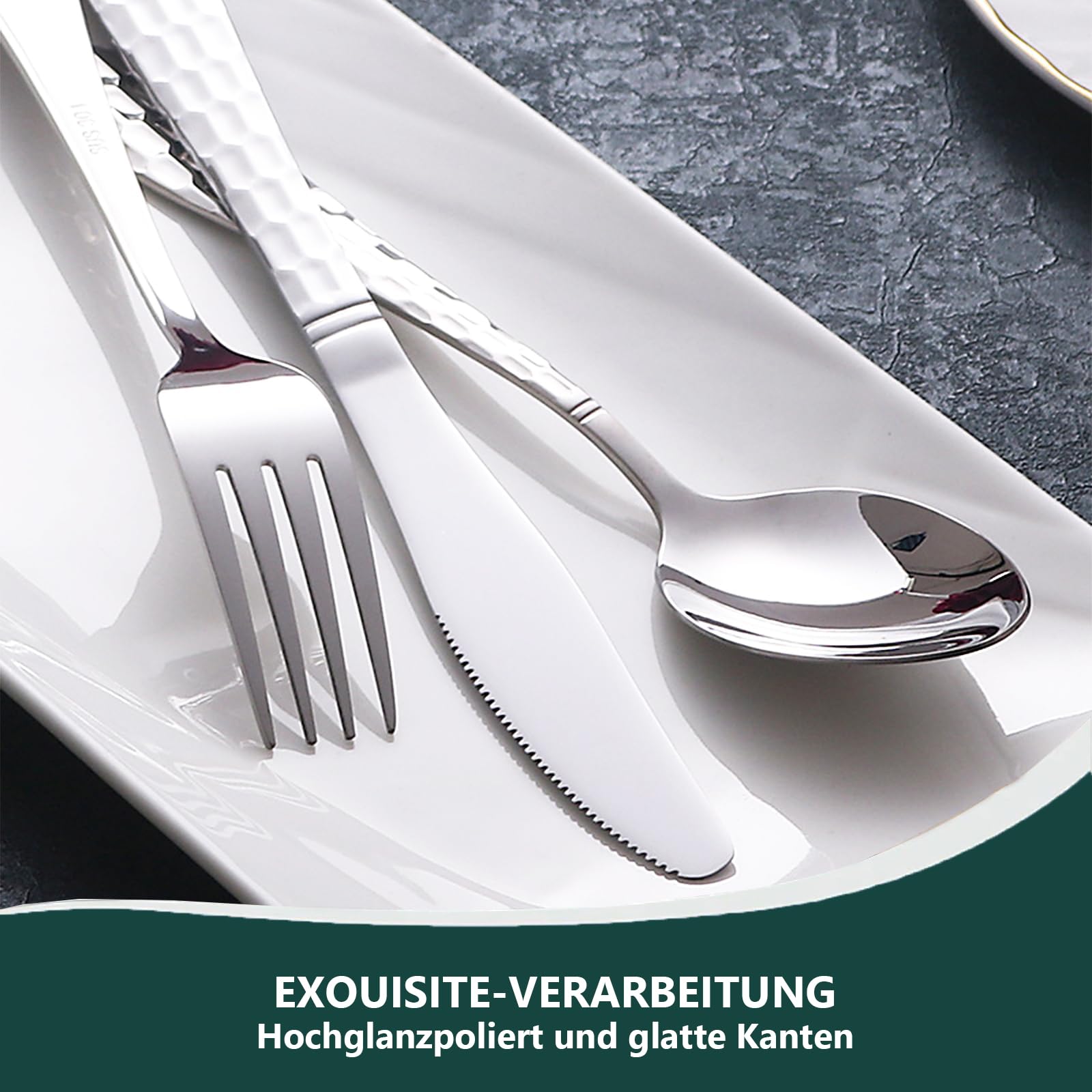 Cuillère à Servir Villeroy & Boch Kreuzband | 25,5 Cm Acier 18/10 | Pour Légumes, Salades, Riz | Design Élégant & Ergonomique