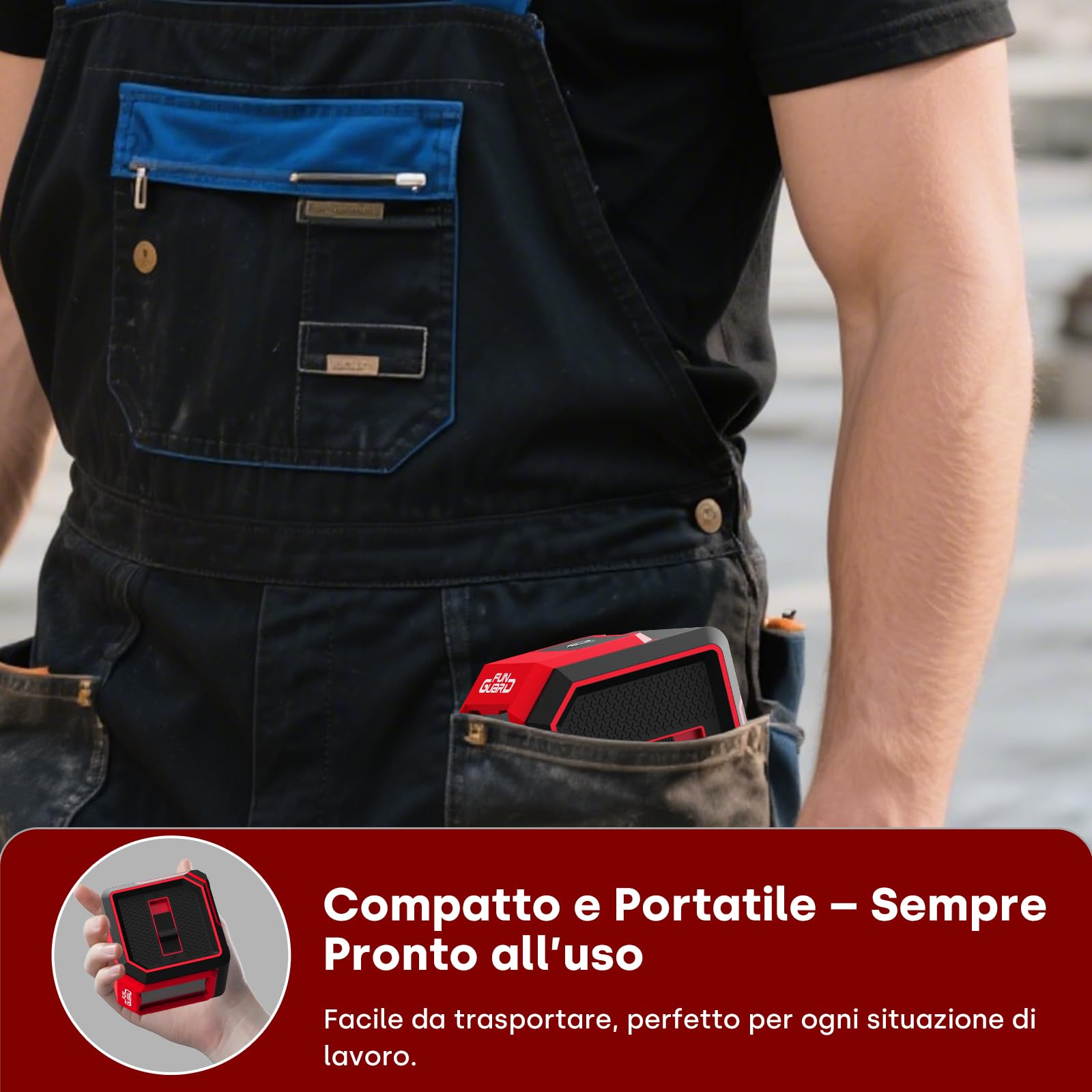 Livella Laser Autolivellante, 20M Rosso Livello Laser Orizzontale e Verticale, 2 x Batteria AA, IP54 per Cantieri, Decorazione per la casa, DIY, Portatile
