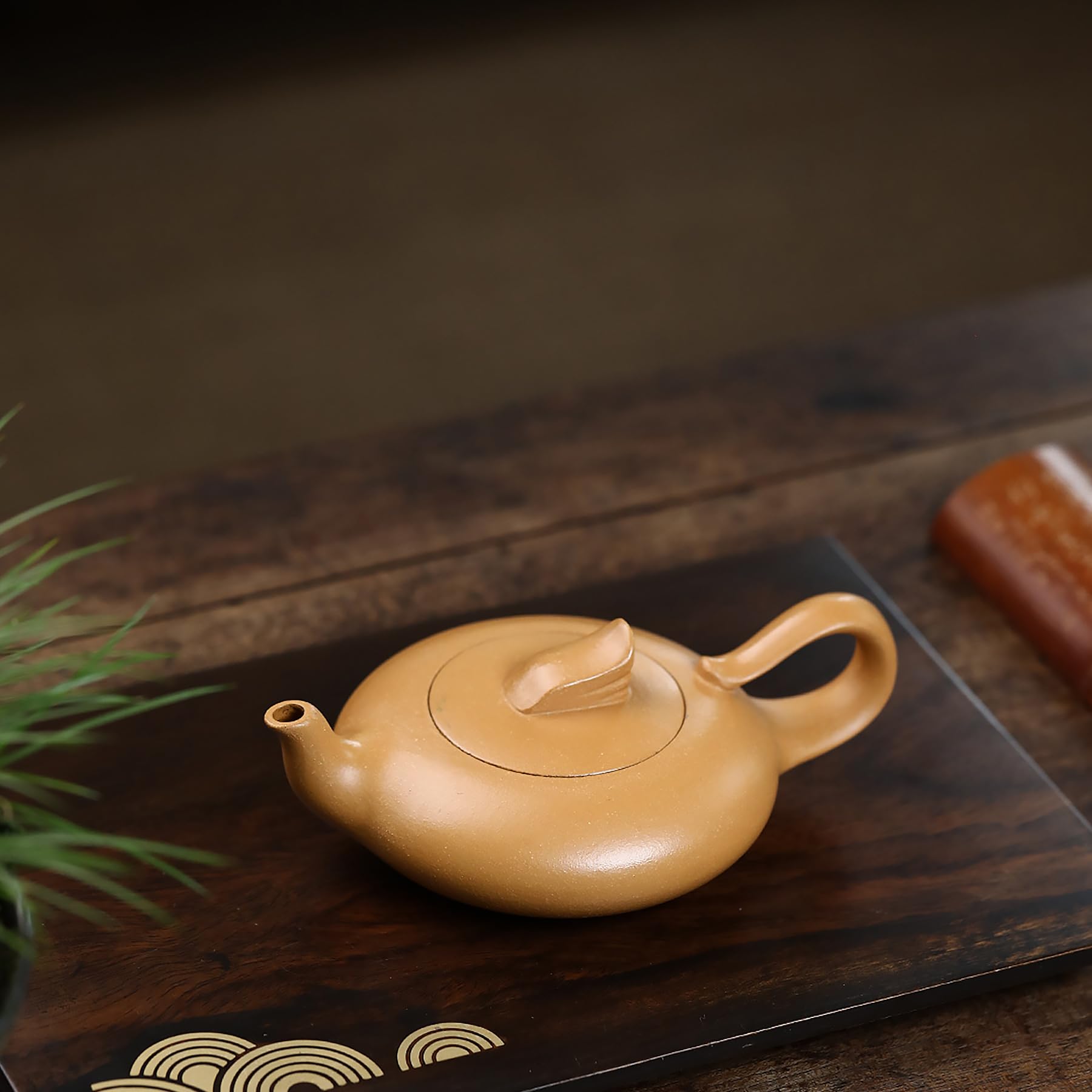 Handmade Zisha Teapot, Chinese Yixing Purple Clay Tea Pot 200cc,Chinese Kungfu Brew Infuser Loose Leaf Tea