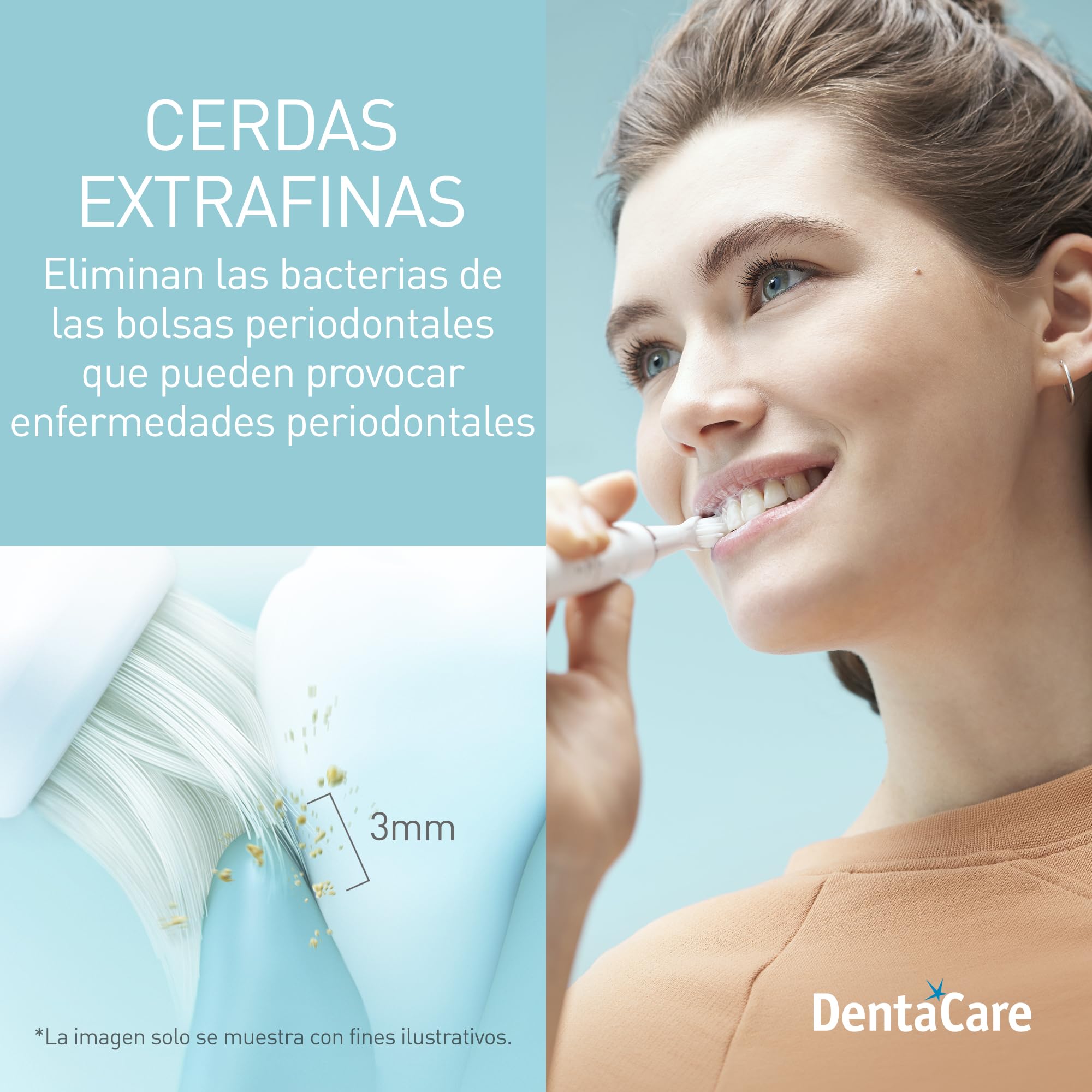 Panasonic EW-DM81-W503 Cepillo de Dientes Eléctrico Sónico, Recargable (2 Cabezales, 2 Modos de Uso, 31.000 Vibraciones por Minuto, Diseño Ligero)