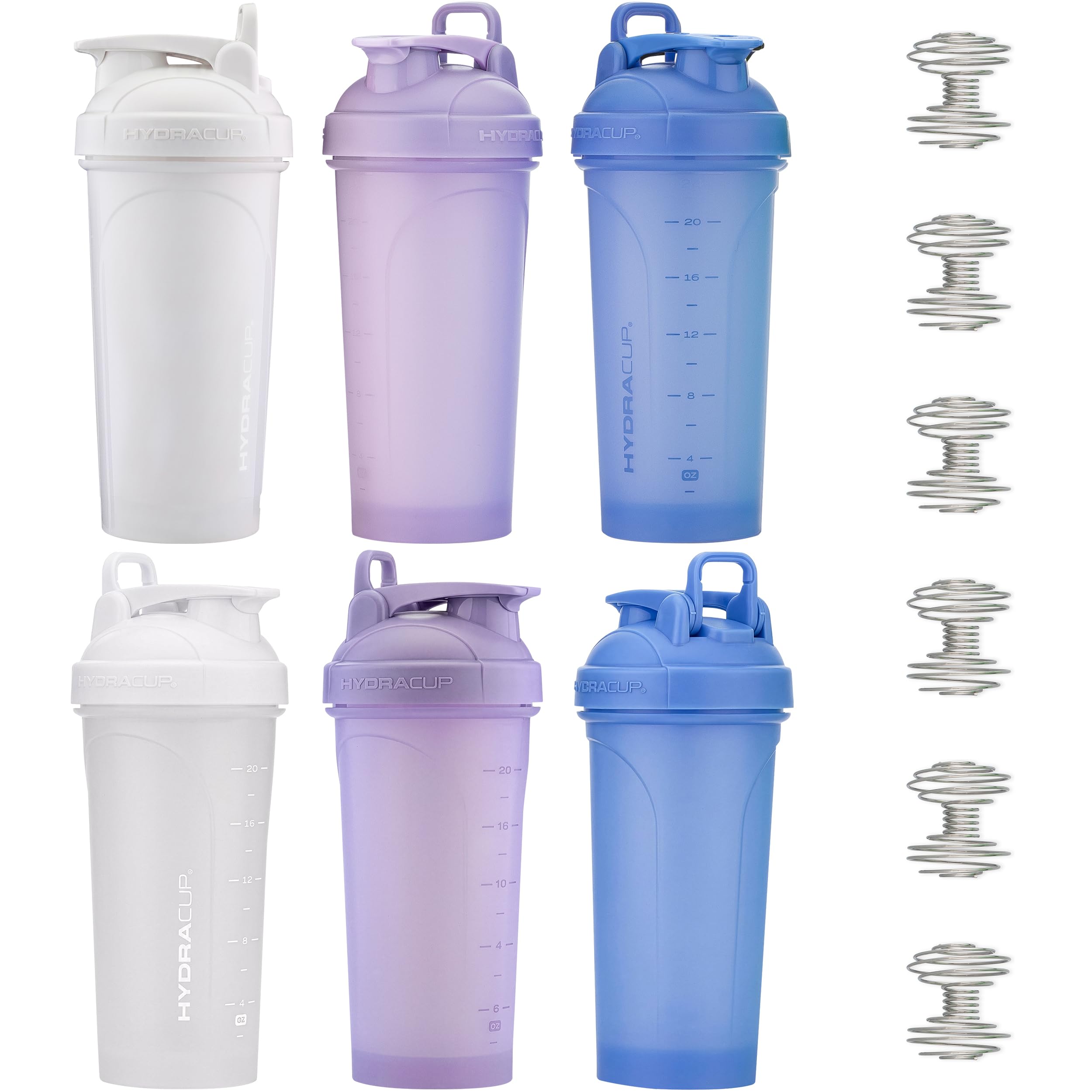 Amazon.com: Hydra Cup 6 Pack 28 oz Protein Shaker Bottles for