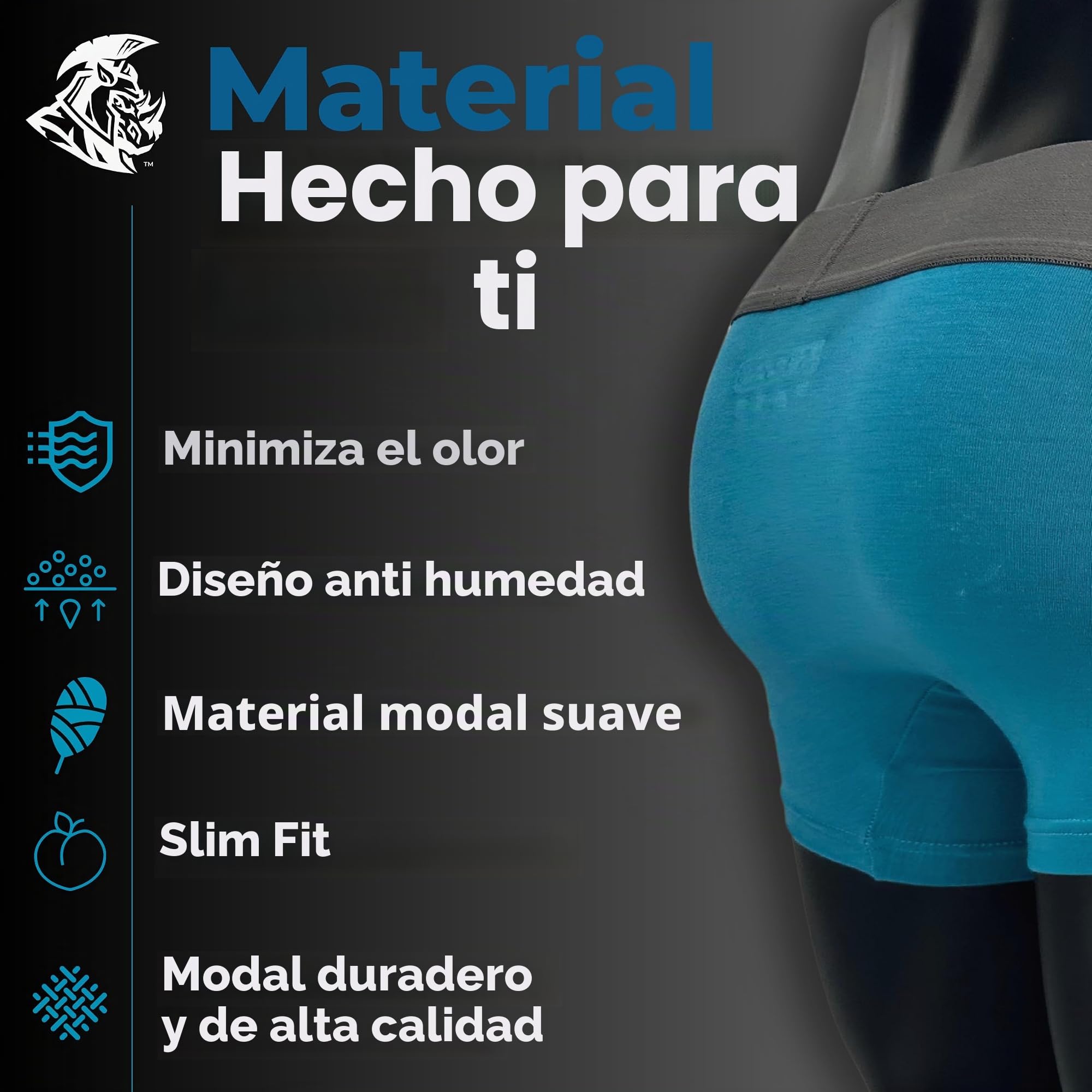 Real Men Bulge Enhancing Pouch - Ropa Interior para Hombre, 1, 3 y 6 Unidades, Calzoncillos Tipo bóxer Modal, Bolsa ABCD